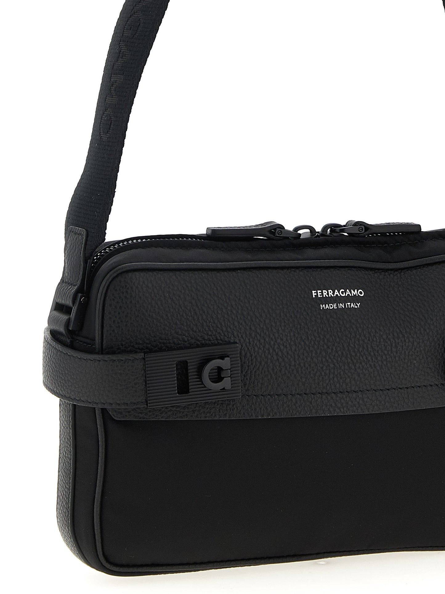 Ferragamo Men 'Twins Nylon' Crossbody Bag FERRAGAMO