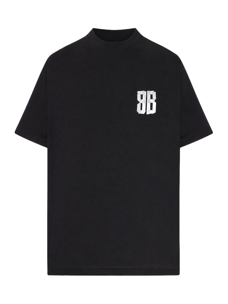 Balenciaga Women Glitter Tape T-Shirt – Loose Fit BALENCIAGA