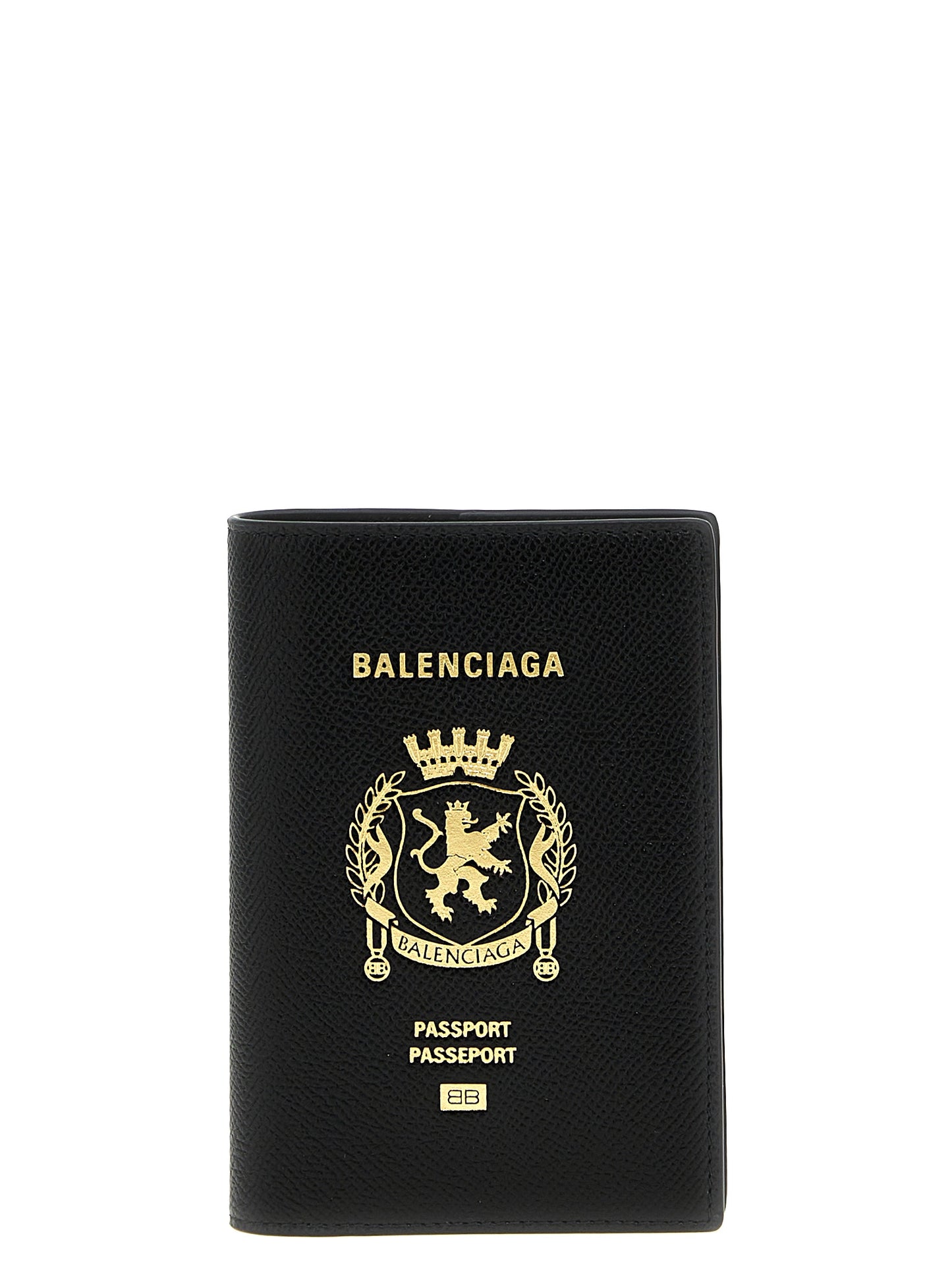 Balenciaga Men Logo Leather Passport Holder BALENCIAGA