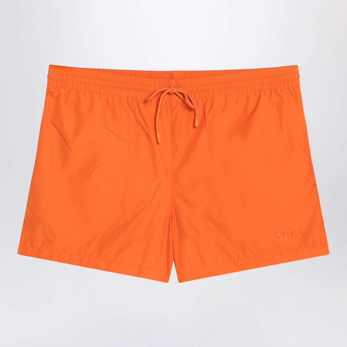 Gucci Orange Swimsuit With Logo Men GUCCI