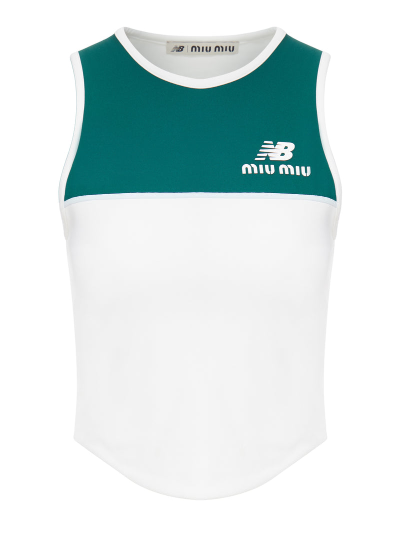 Miu Miu Women New Balance X Miu Miu Technical Jersey Sleeveless Top Featuring Coco Gauff MIU MIU