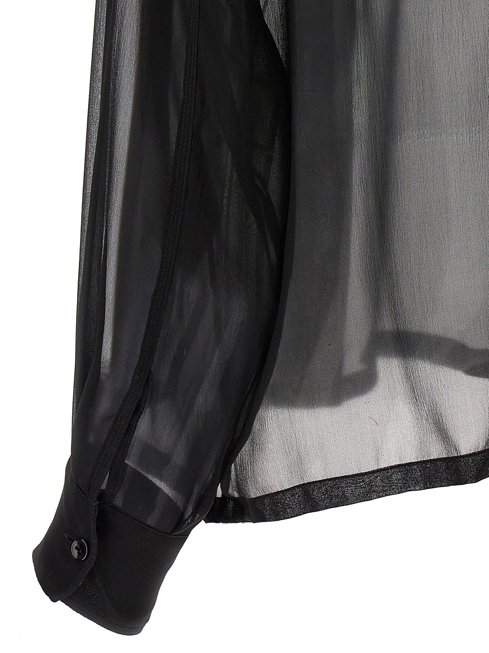 Saint Laurent Women Silk Muslin Shirt SAINT LAURENT