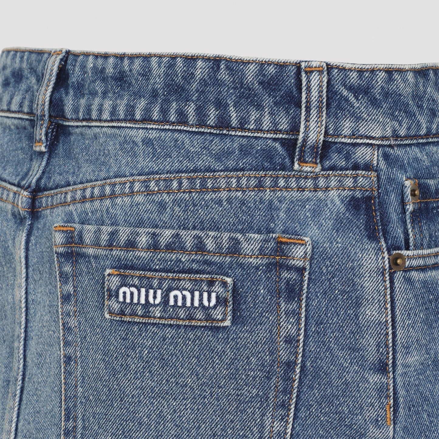 Miu Miu Denim Skirt Women MIU MIU