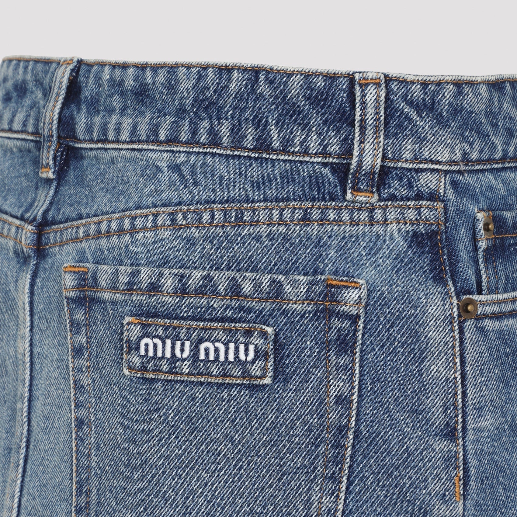 Miu Miu Denim Skirt Women MIU MIU