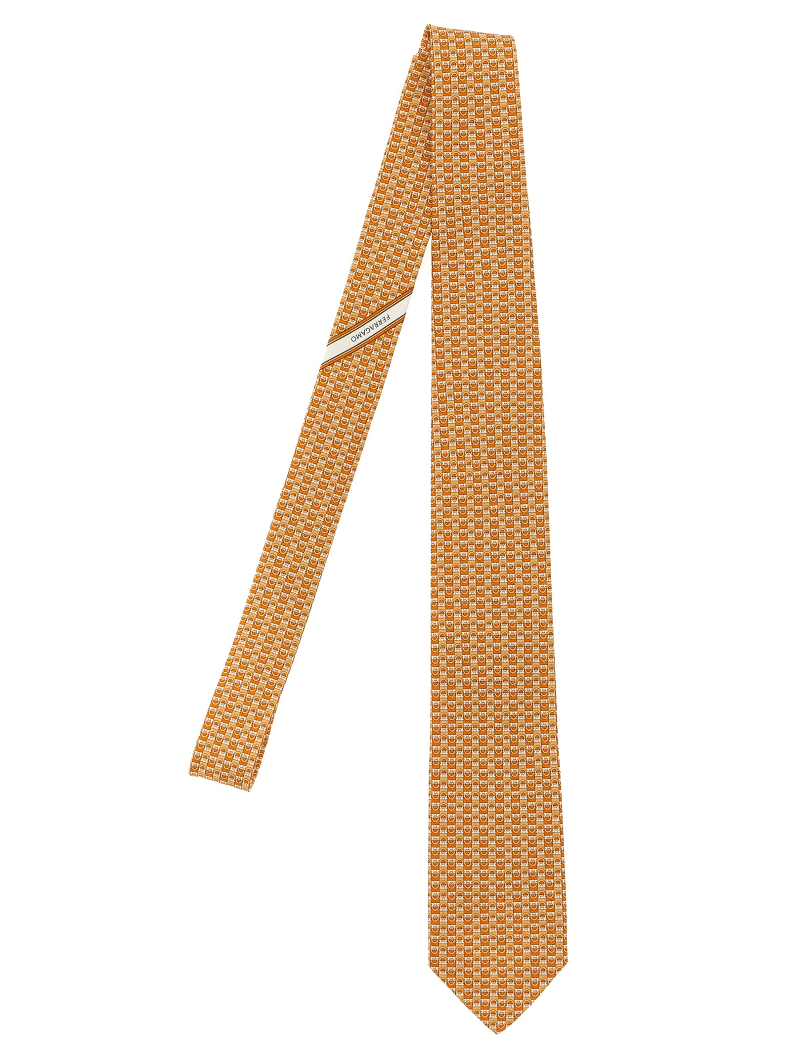 Ferragamo Men 'Gancini' Print Tie FERRAGAMO