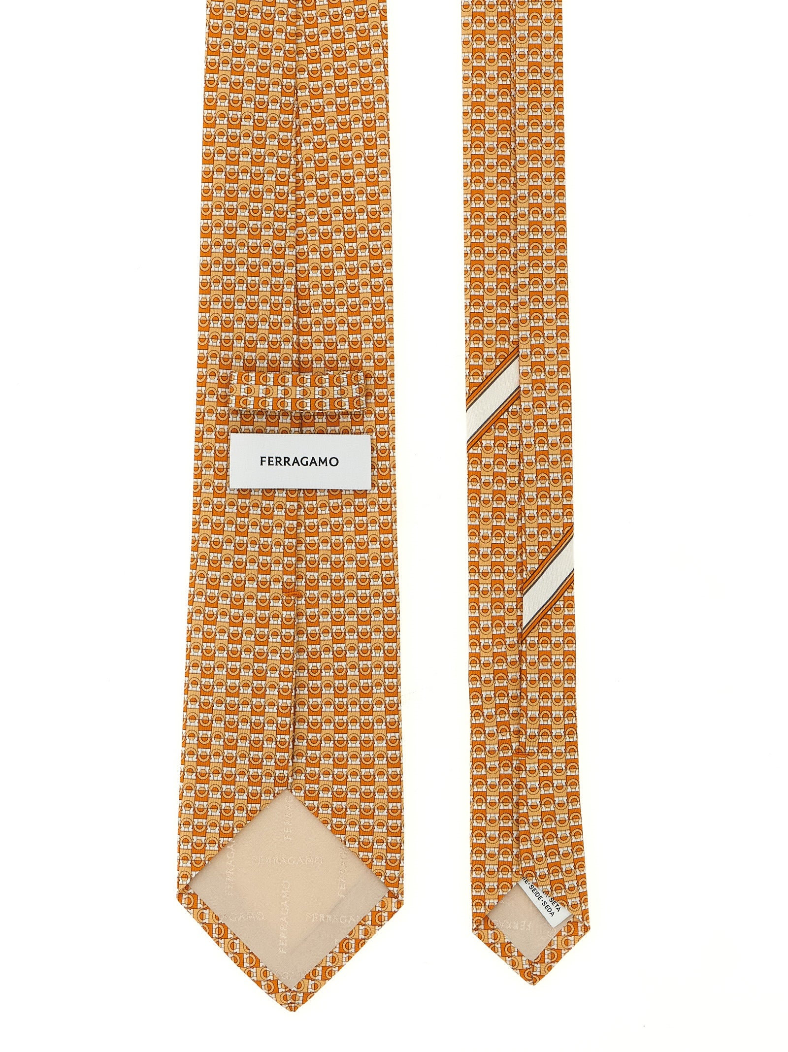 Ferragamo Men 'Gancini' Print Tie FERRAGAMO