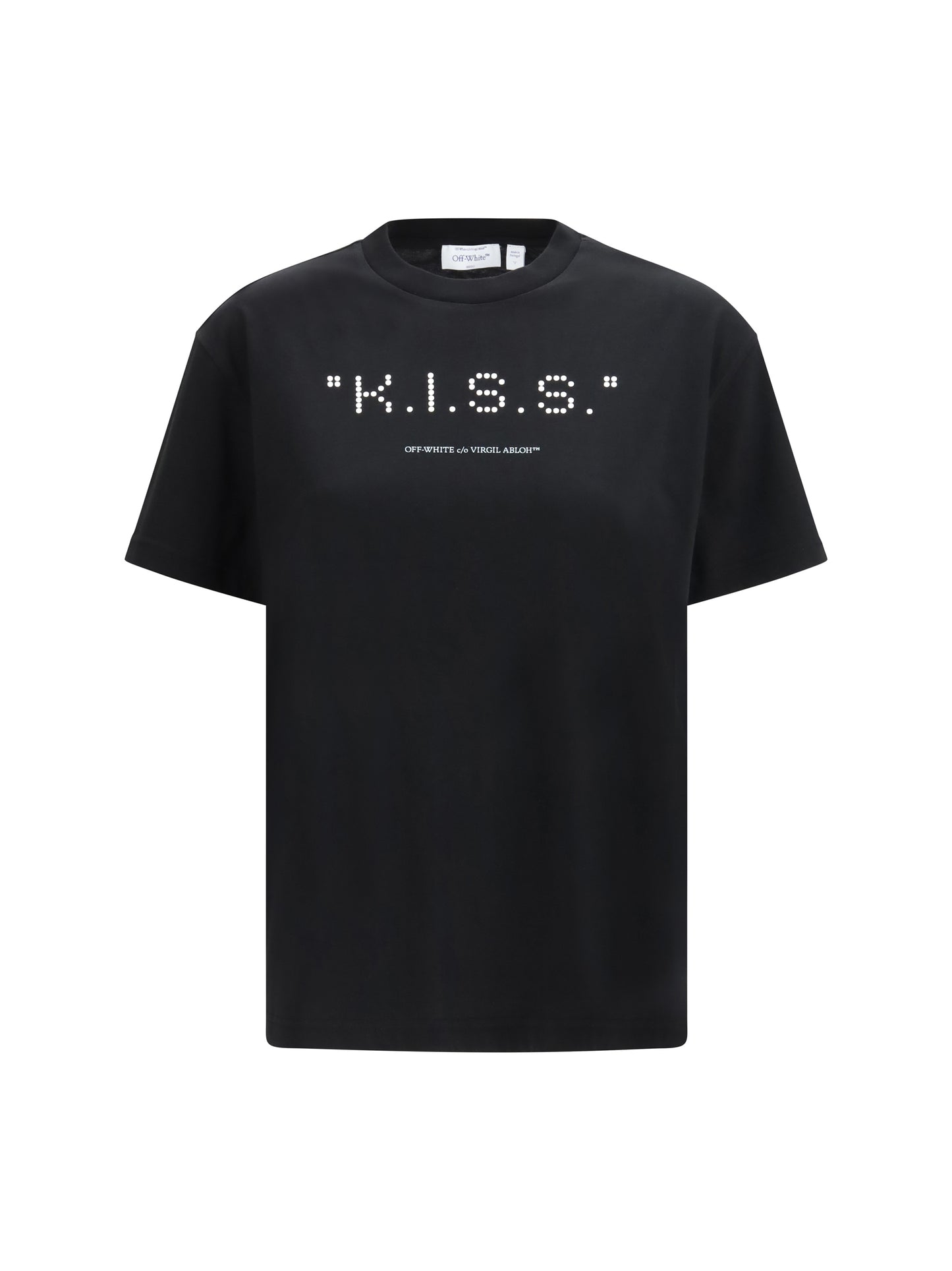 Off-White Women Kiss Quote T-Shirt OFF-WHITE
