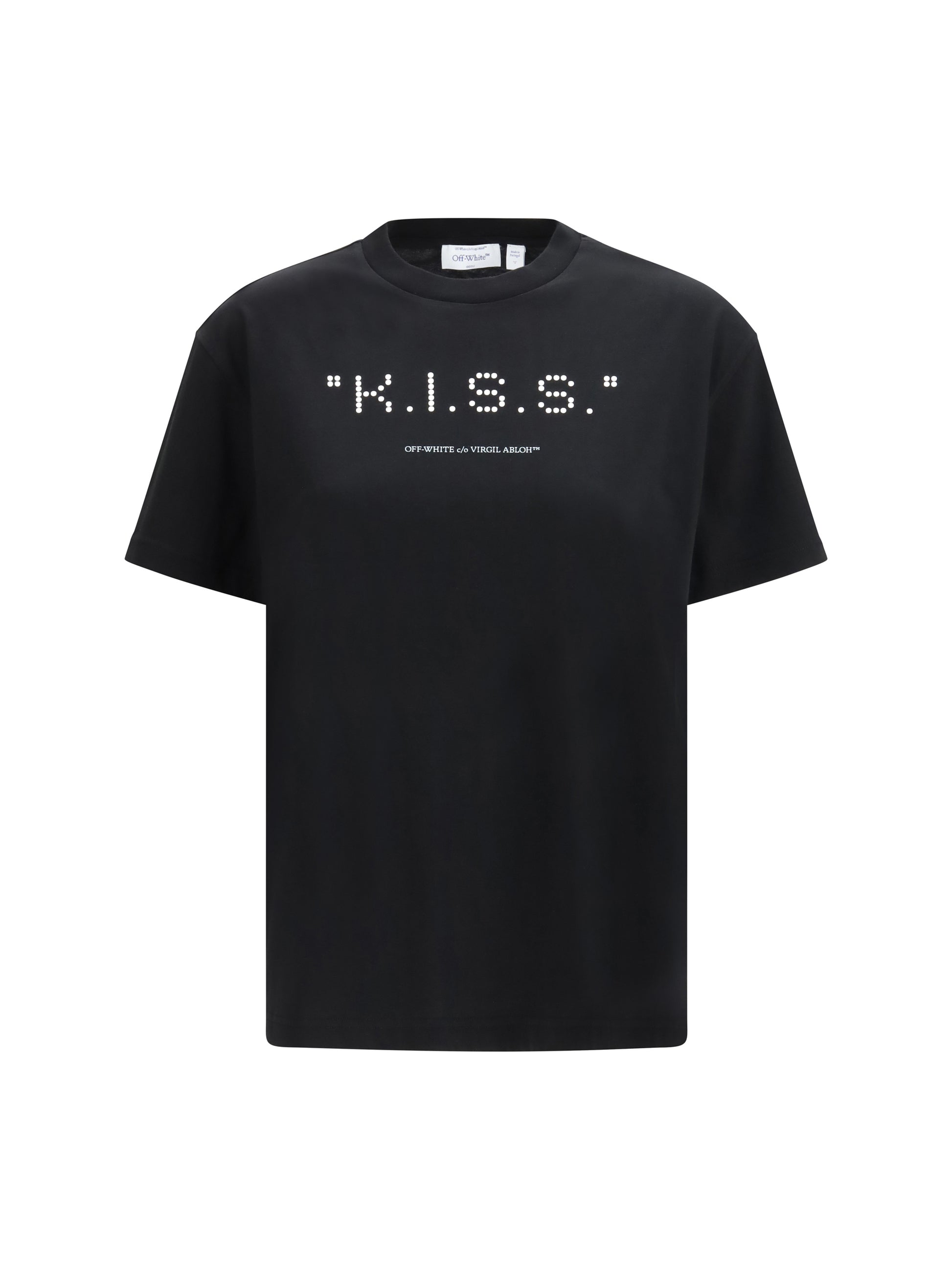 Off-White Women Kiss Quote T-Shirt OFF-WHITE