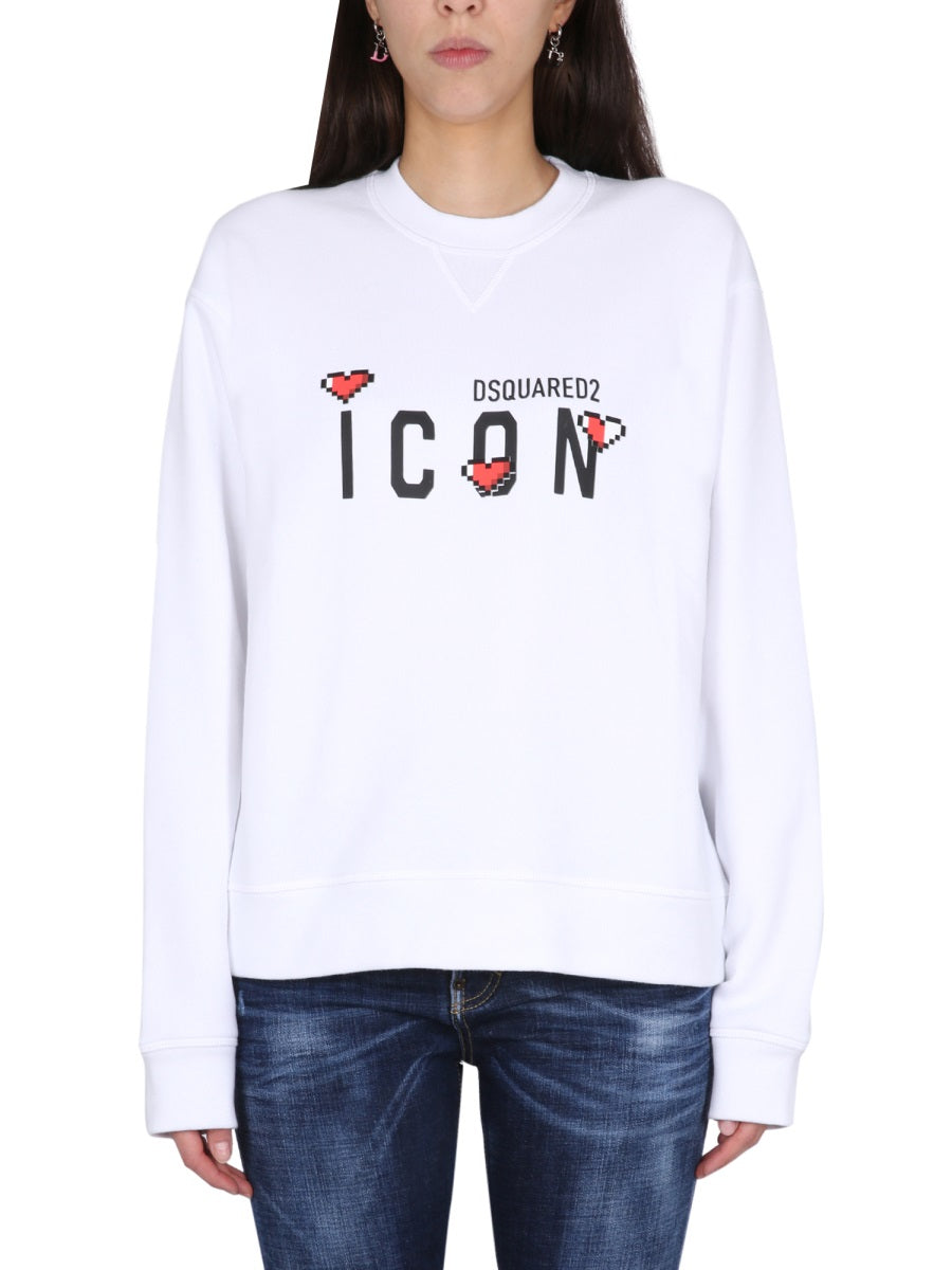 Dsquared Women Icon Game Lover Sweatshirt DSQUARED2