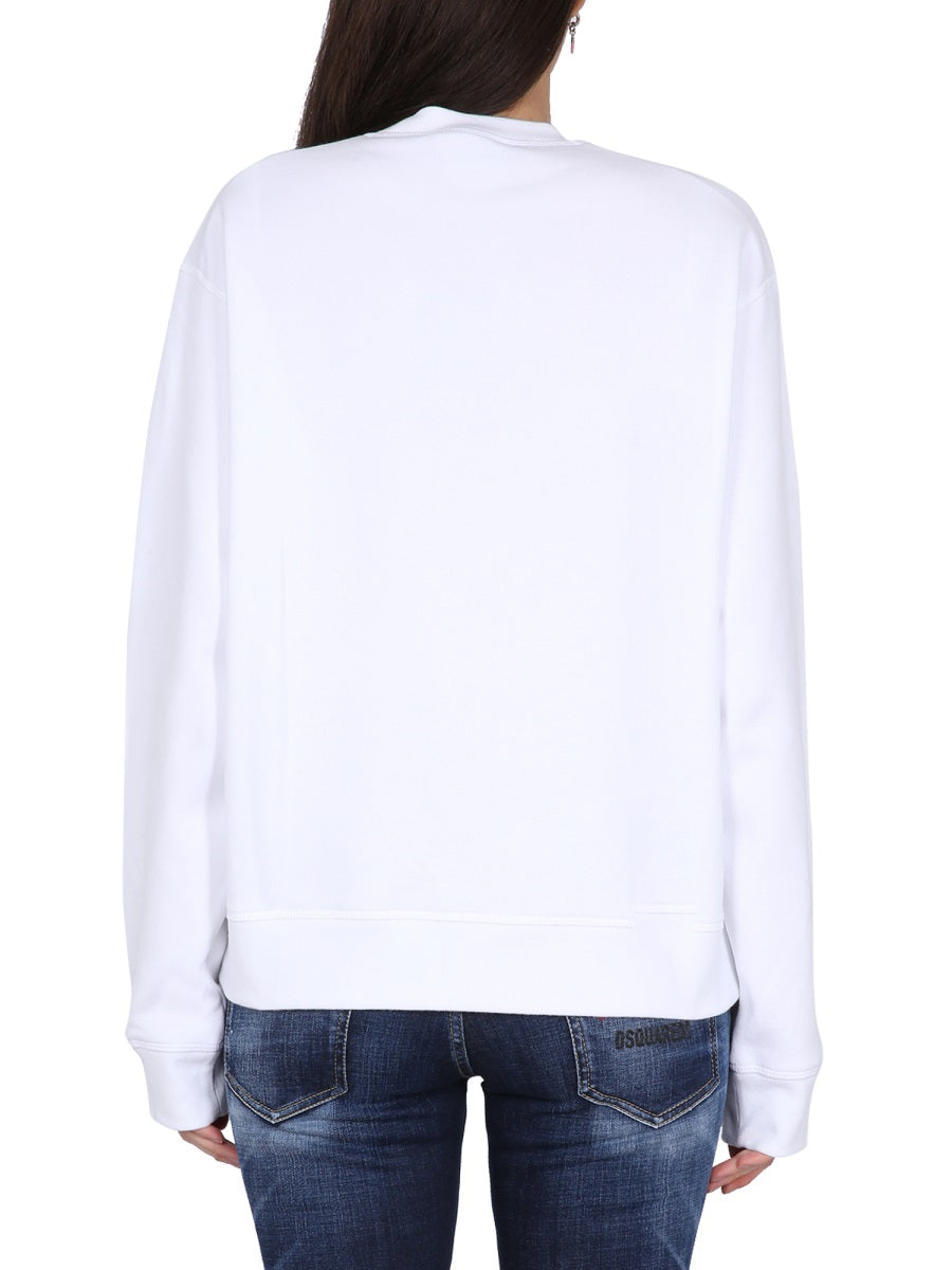 Dsquared Women Icon Game Lover Sweatshirt DSQUARED2