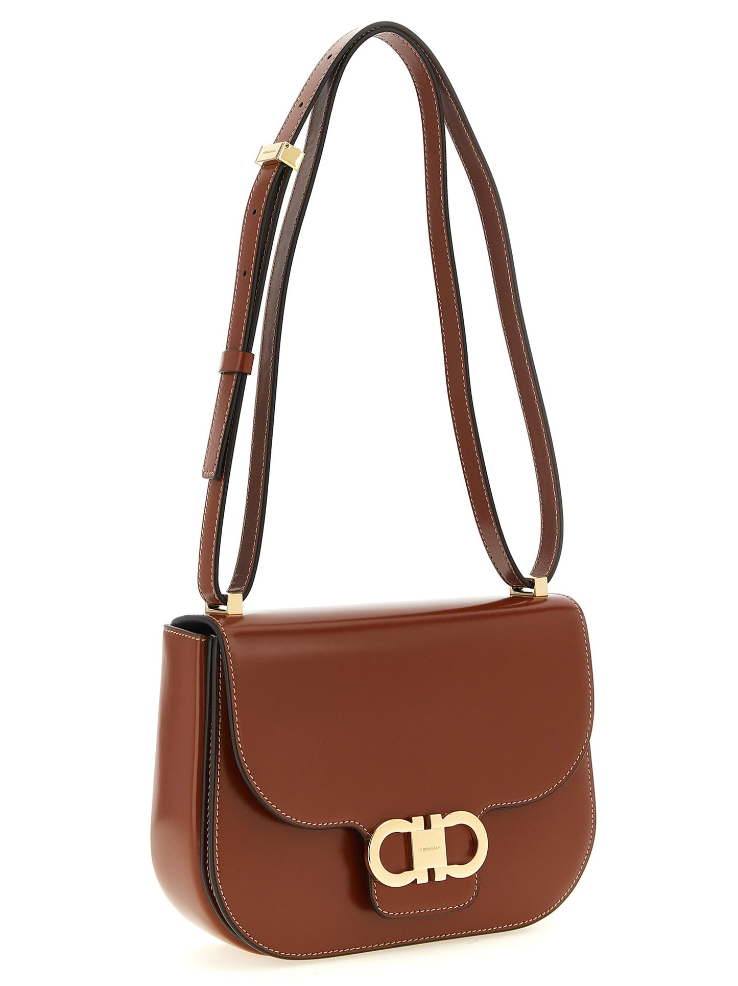 Ferragamo Women 'Double Gancini' Closure Shoulder Bag FERRAGAMO