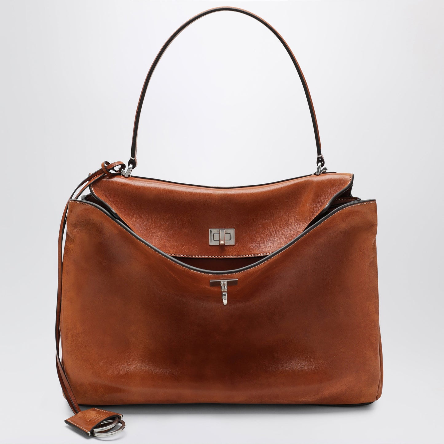 Balenciaga Rodeo Medium Bag In Vegetable-Tanned Lambskin Tan Women BALENCIAGA