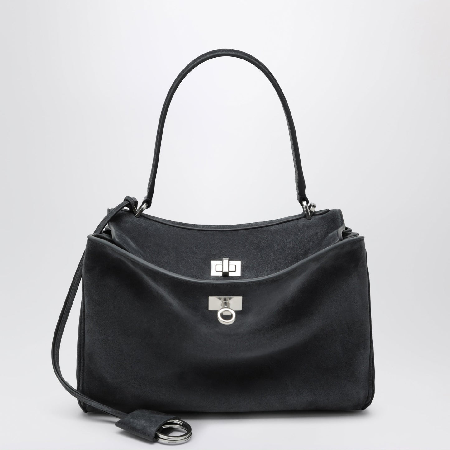Balenciaga Rodeo Small Bag In Grey Calf Leather Women BALENCIAGA