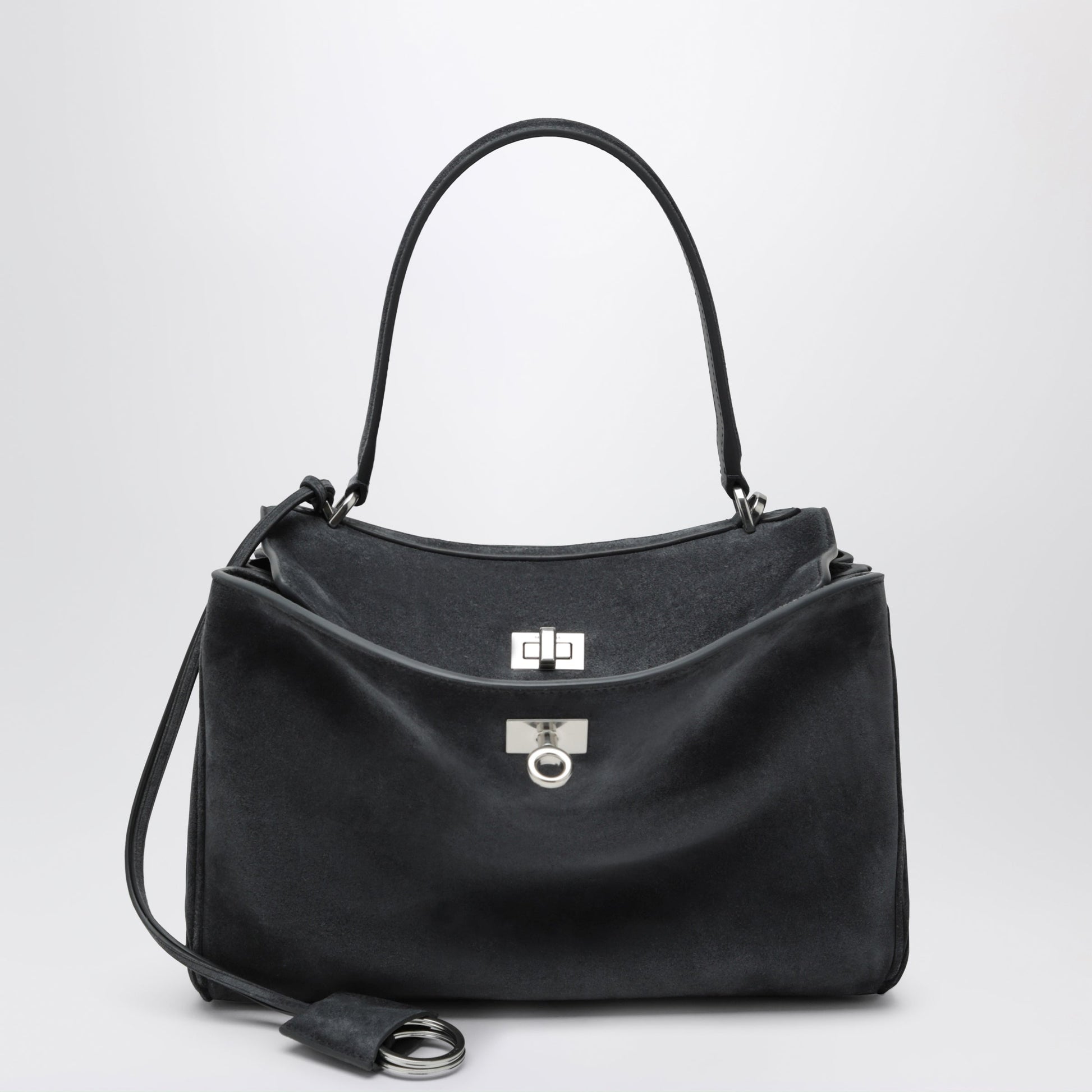 Balenciaga Rodeo Small Bag In Grey Calf Leather Women BALENCIAGA