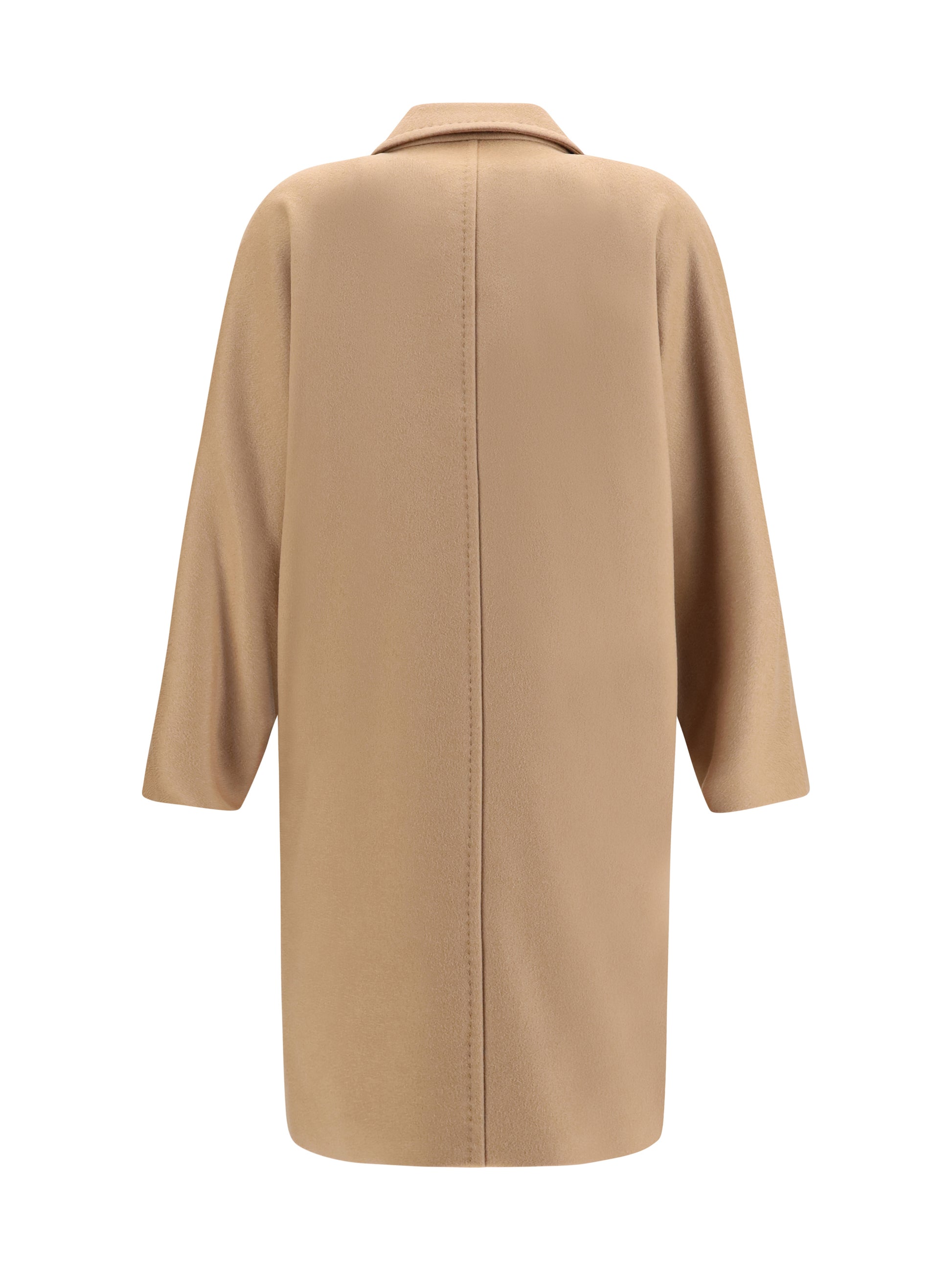 Max Mara Studio Women Double Breasted Wool Drap Coat MAX MARA STUDIO