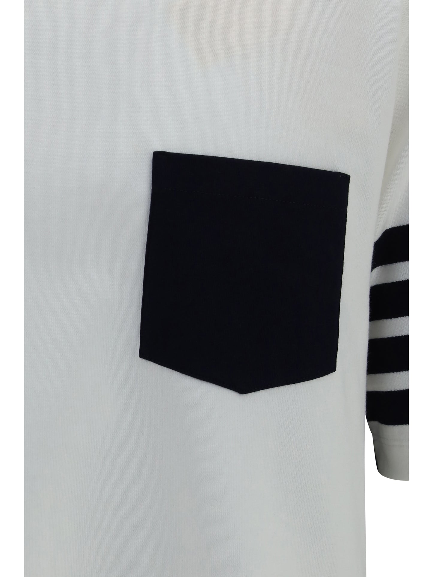 Thom Browne Men Colorblock T-Shirt With 4-Bar Detail THOM BROWNE