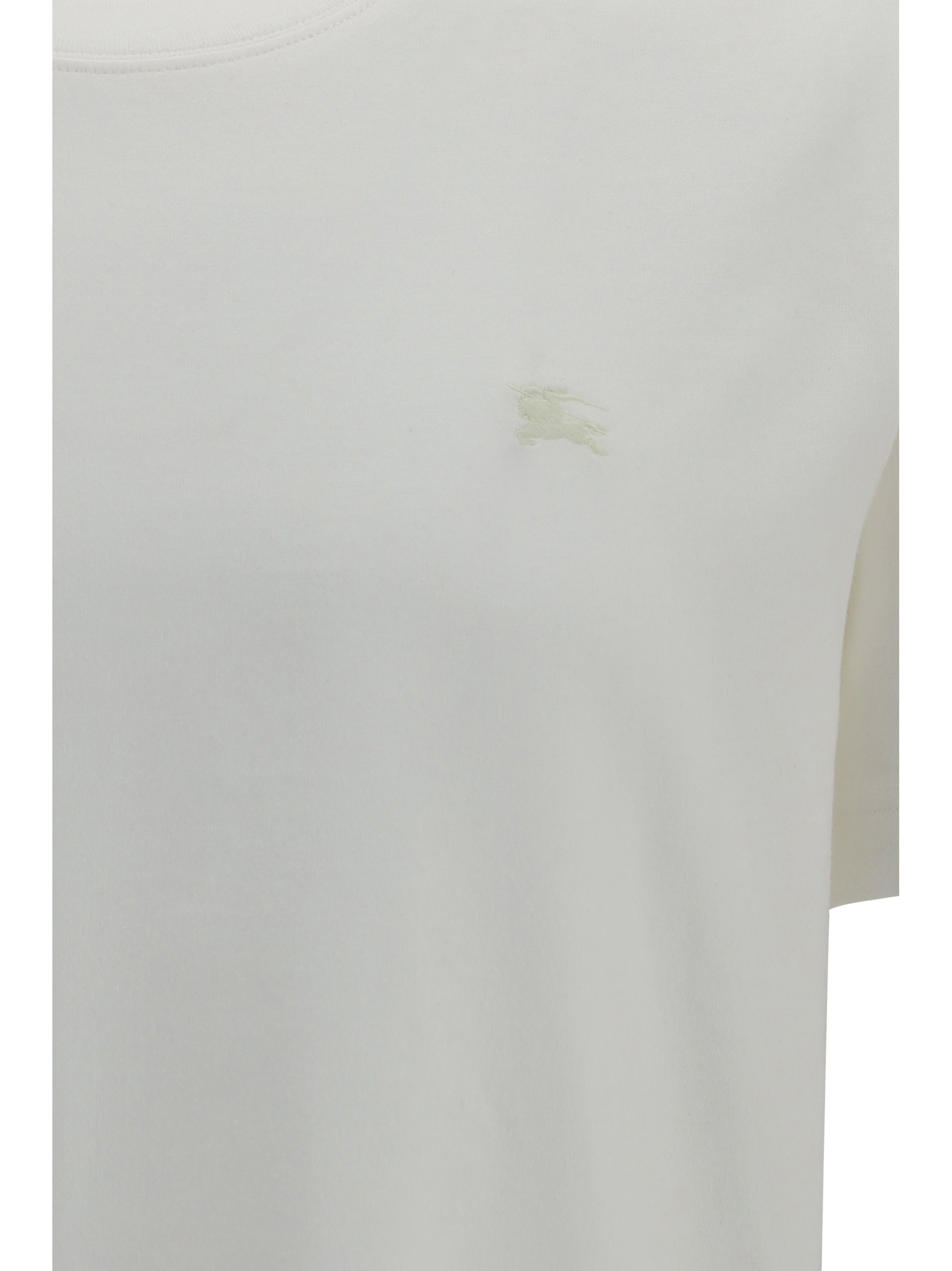 Burberry Men Cotton T-Shirt With Embroidered Logo BURBERRY