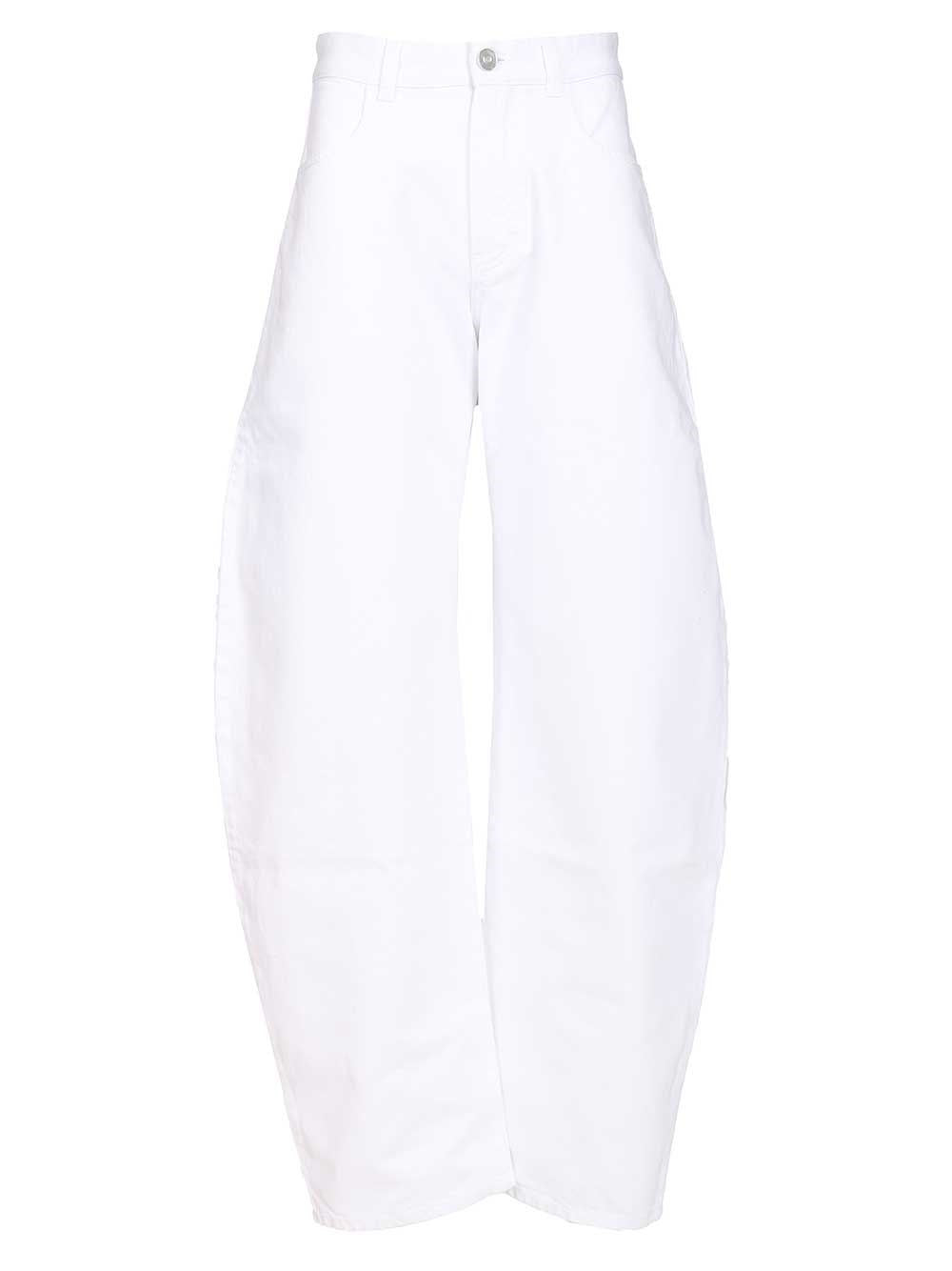 Alaïa Women Low-Waisted Barrel Jeans ALAIA