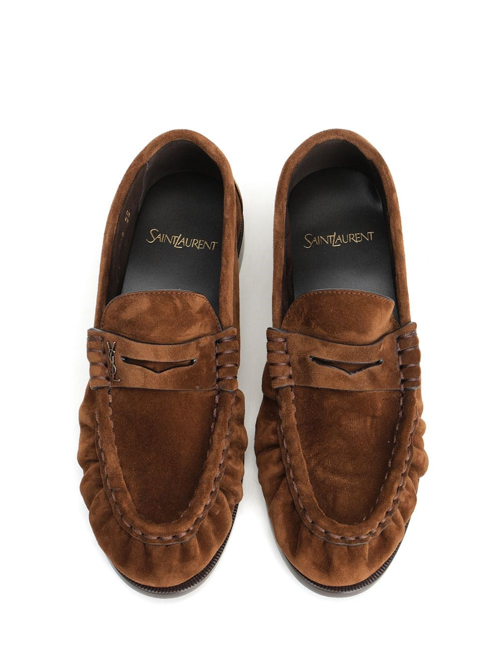 Saint Laurent Women Le Loafer Suede Moccasin SAINT LAURENT