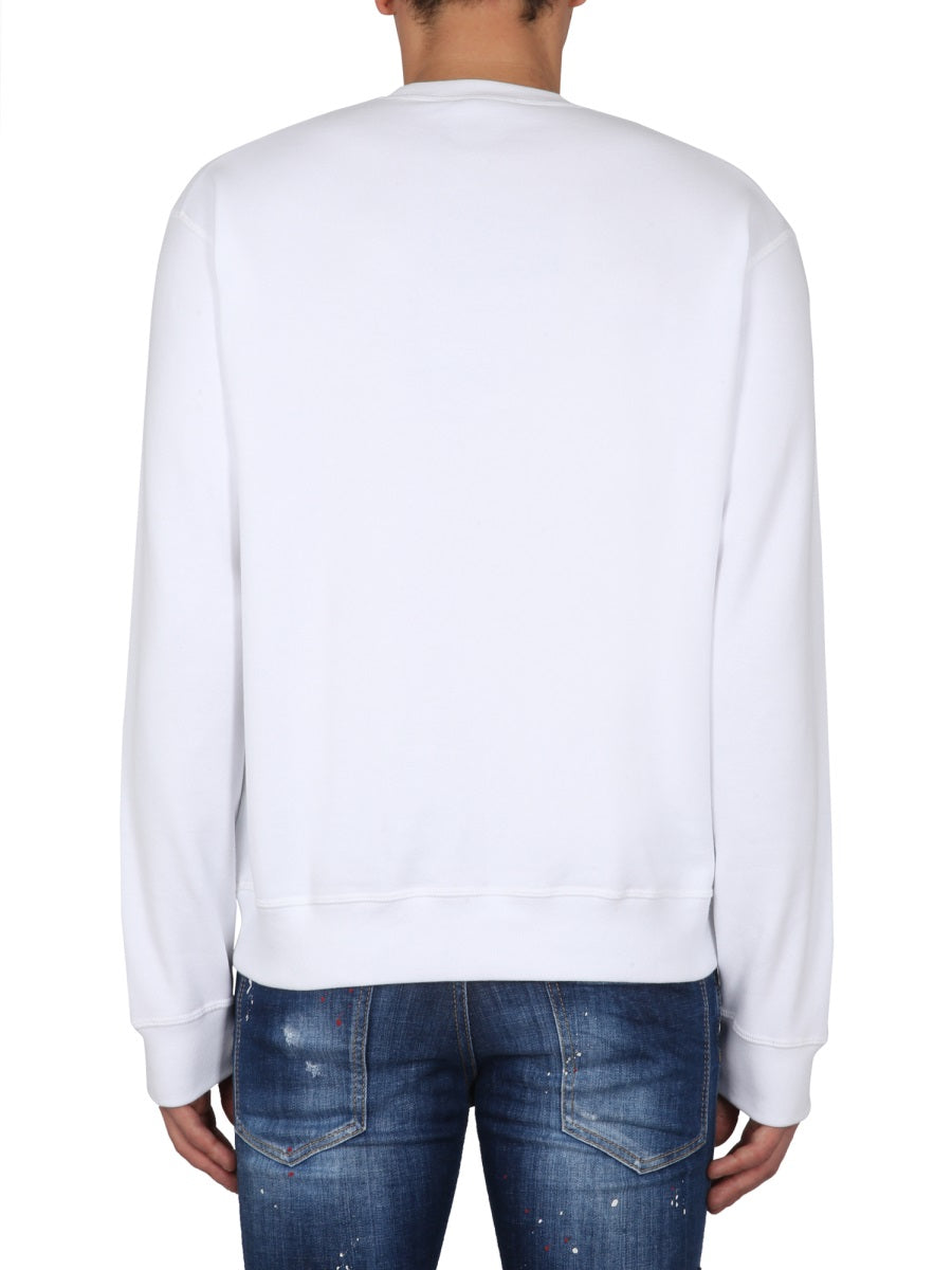 Dsquared Men Sweatshirt With Logo Print DSQUARED2