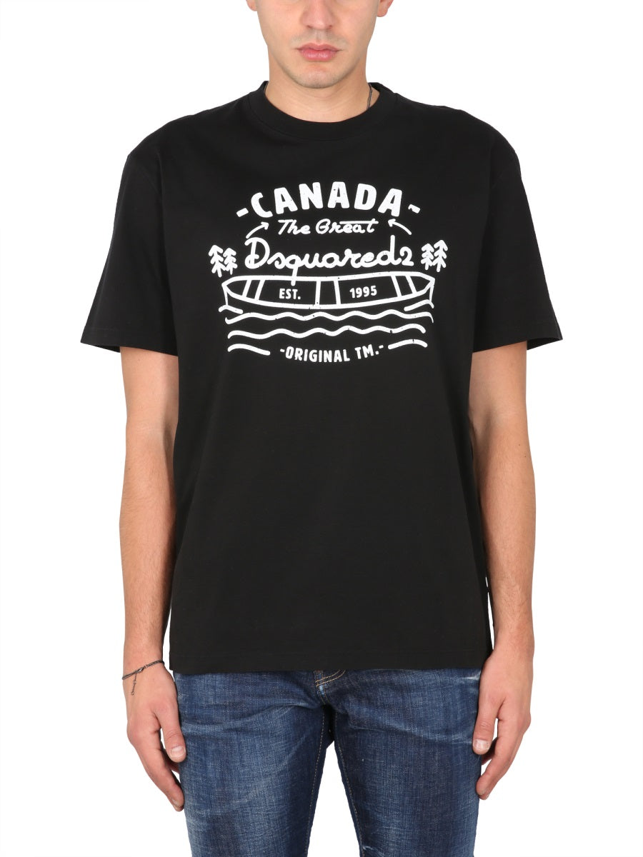Dsquared Men Logo Print T-Shirt DSQUARED2