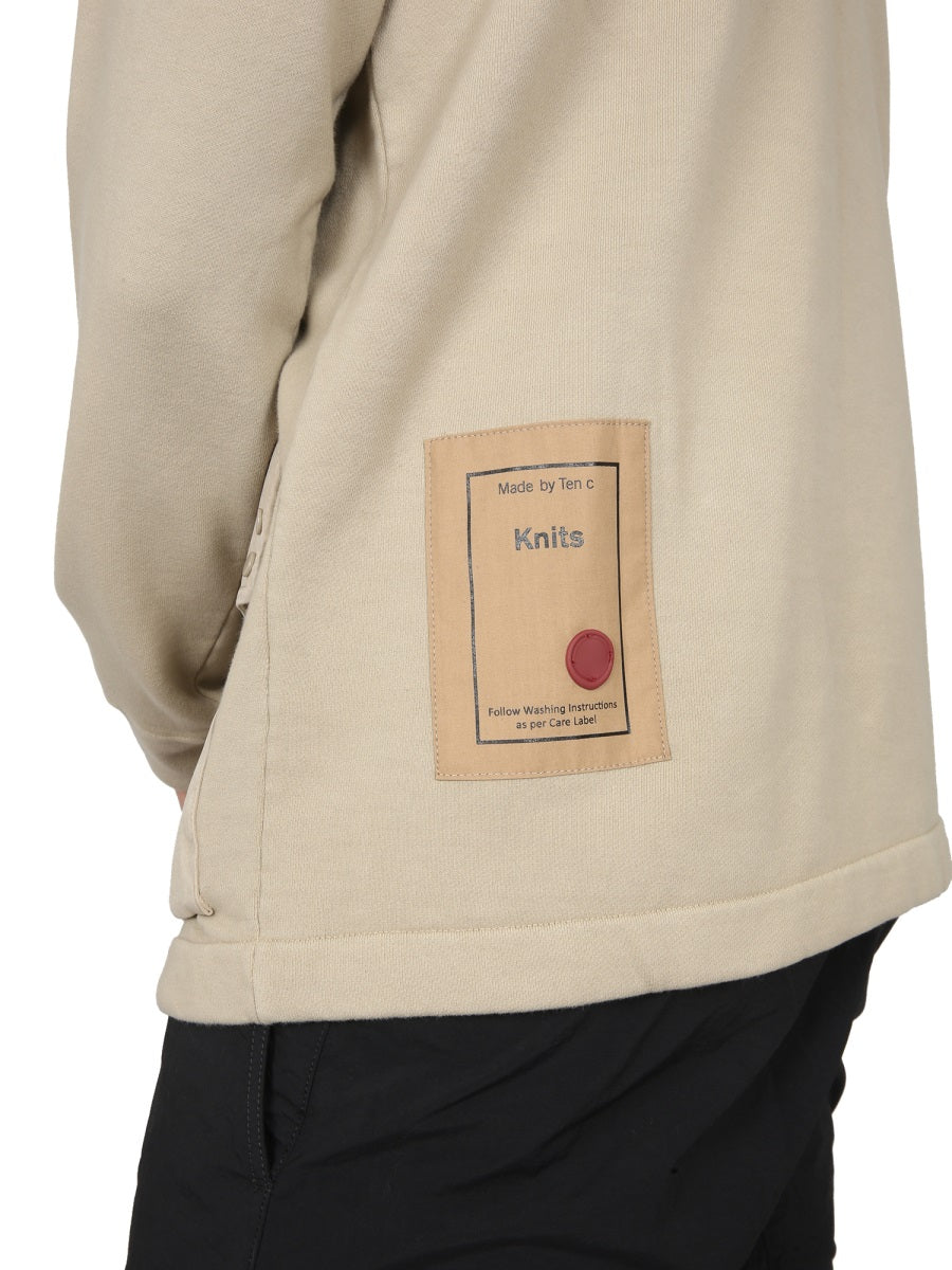 Ten C Men Cotton Sweatshirt TEN C