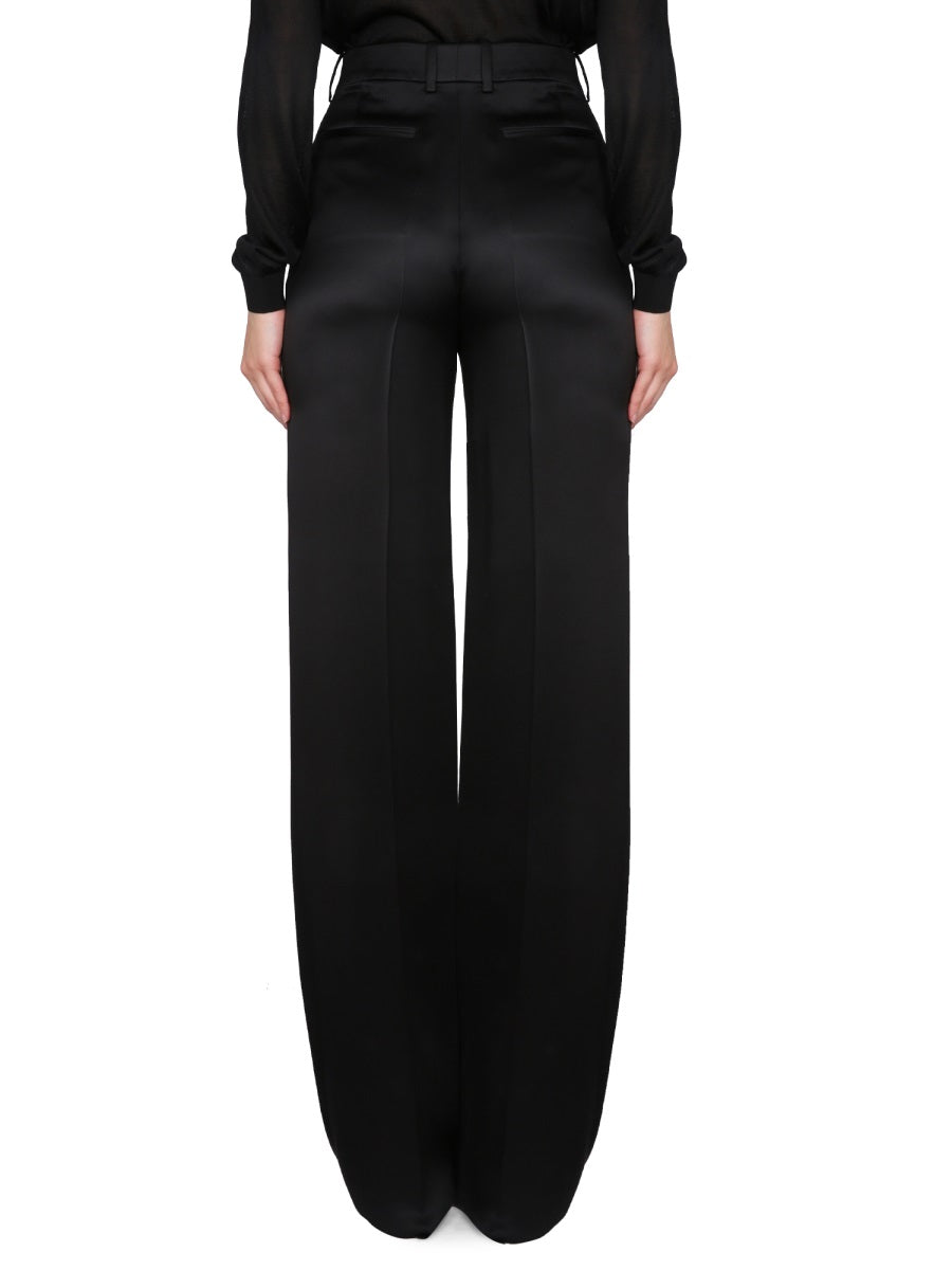 Saint Laurent Women Satin Flared Pants SAINT LAURENT