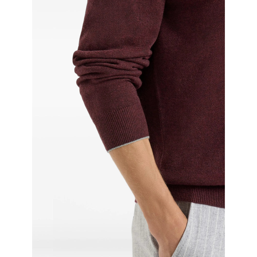 Brunello Cucinelli Red Sweaters & Knitwear - Jumpers Men BRUNELLO CUCINELLI