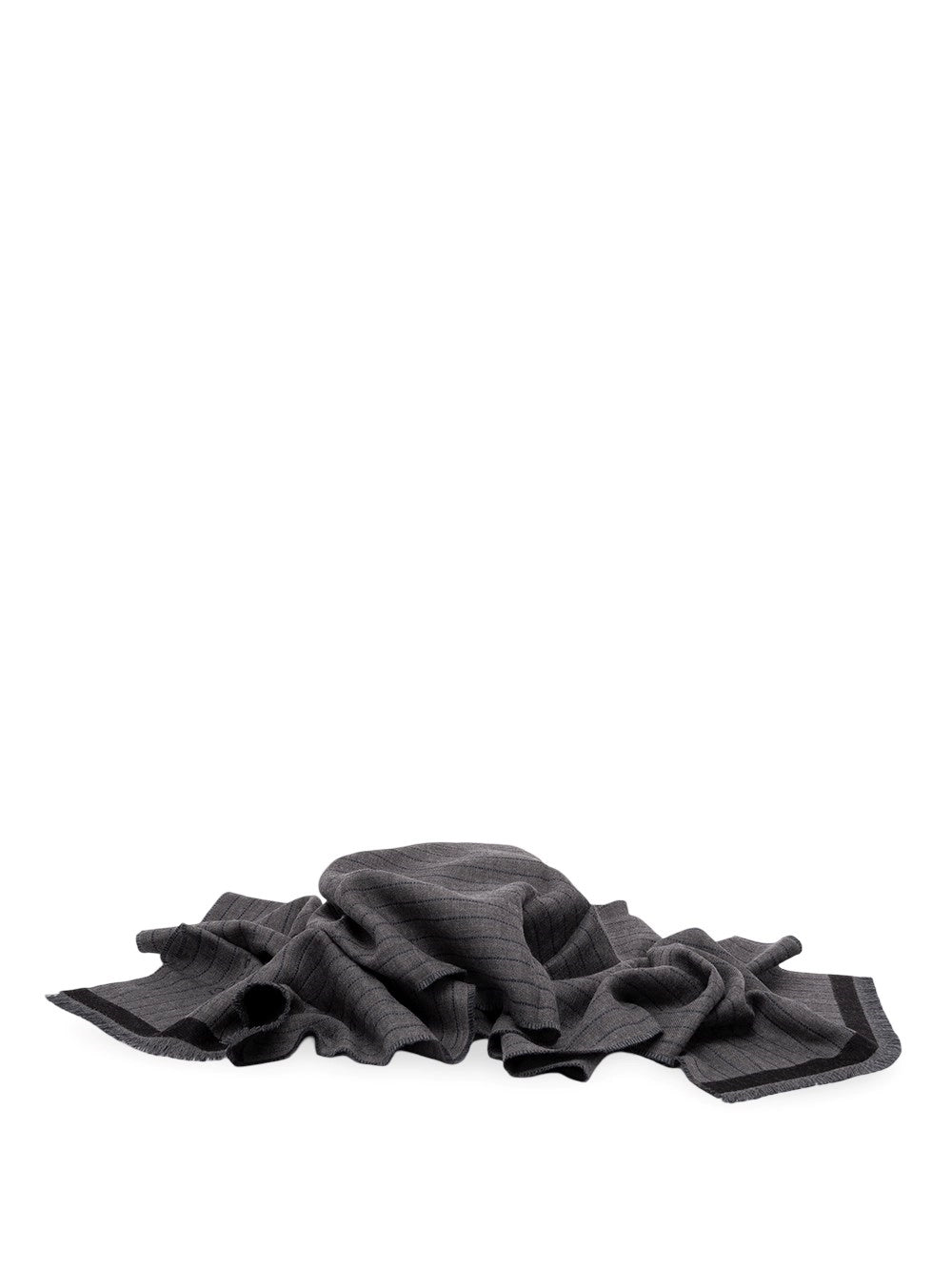 Gucci Men Gucci Pinstripe Wool Silk Scarf GUCCI