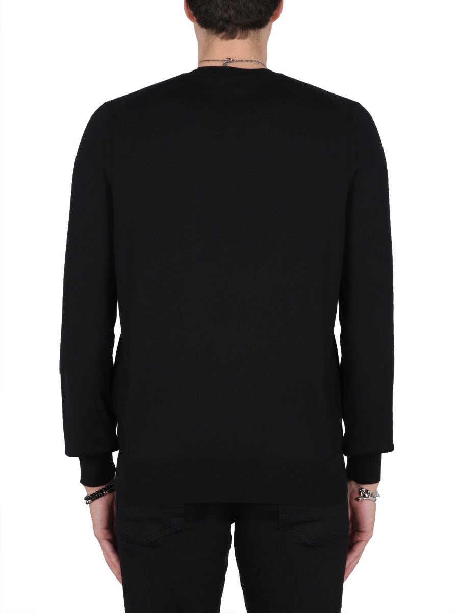 Alexander Mcqueen Men Jersey With Logo Embroidery ALEXANDER MCQUEEN
