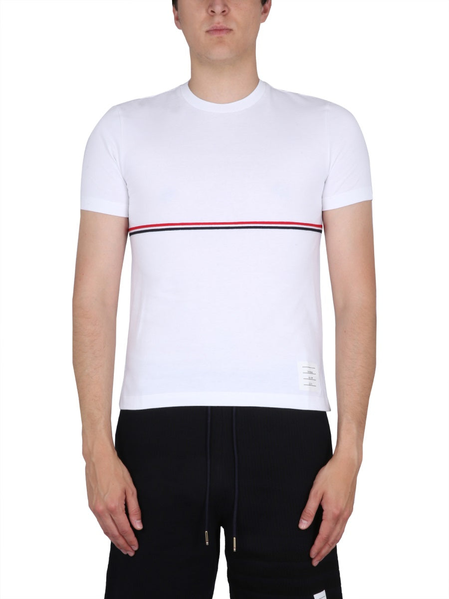 Thom Browne Men Rwb Stripe T-Shirt THOM BROWNE
