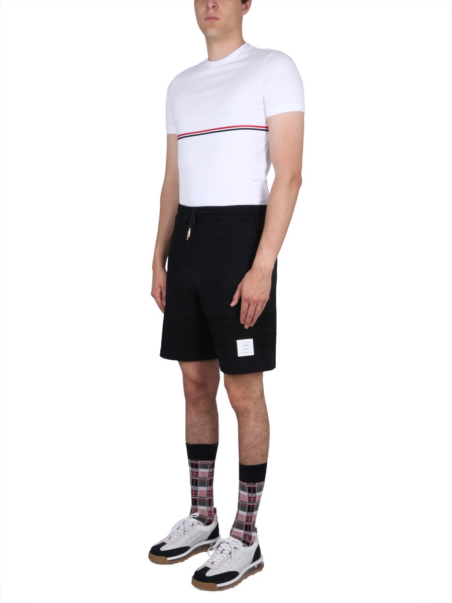 Thom Browne Men Rwb Stripe T-Shirt THOM BROWNE