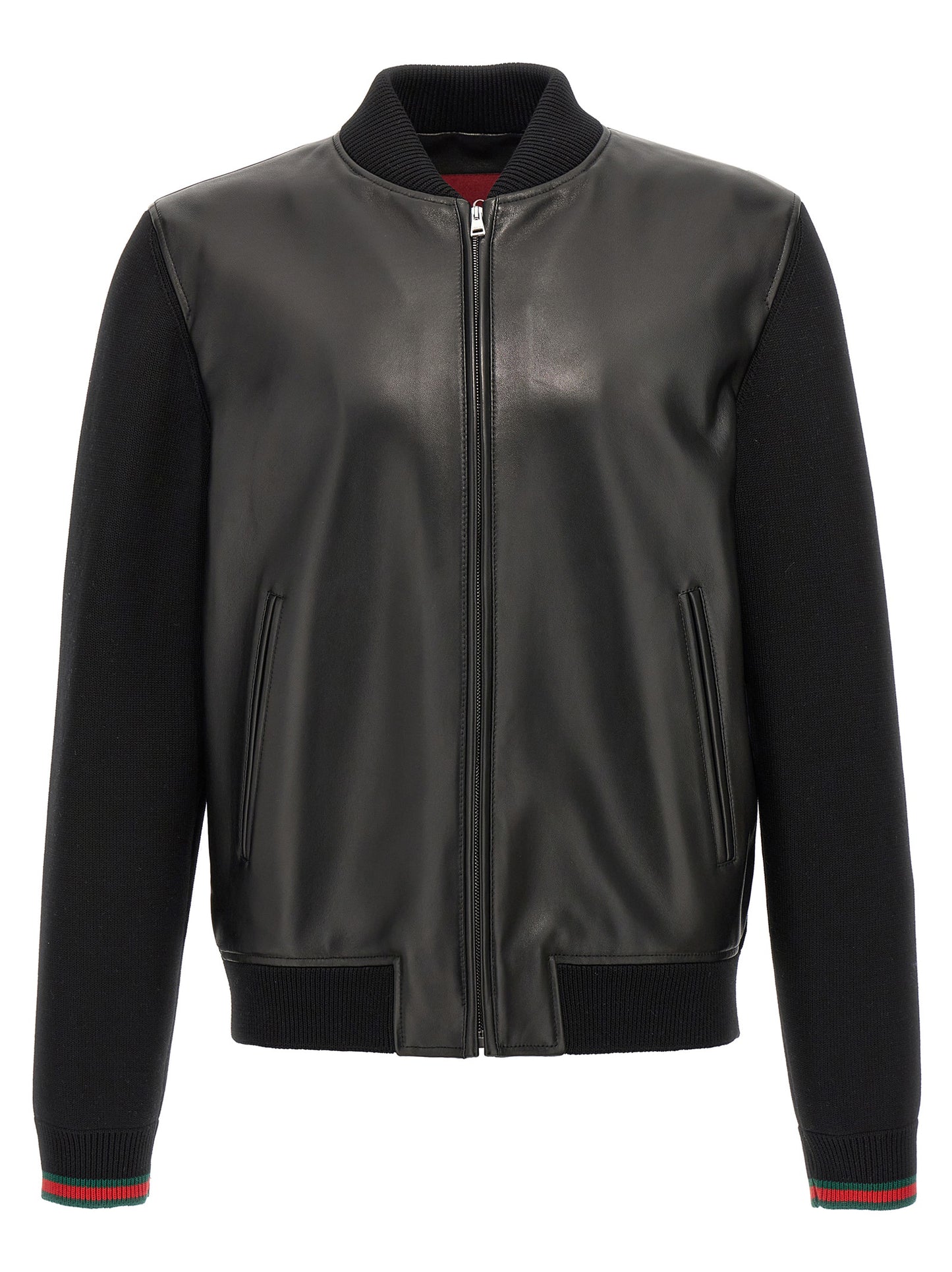 Gucci Men Bimaterial Bomber Jacket GUCCI