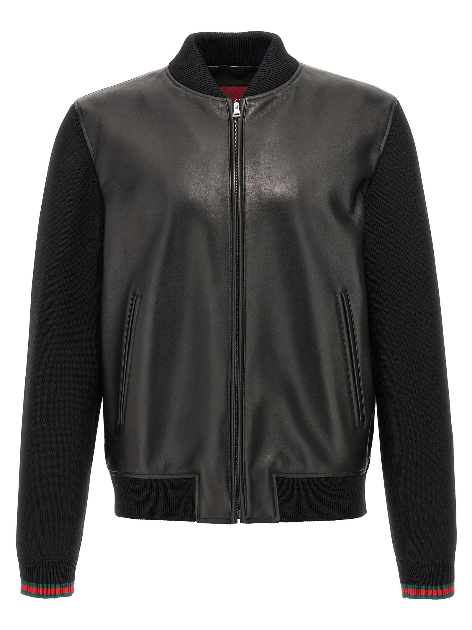 Gucci Men Bimaterial Bomber Jacket GUCCI