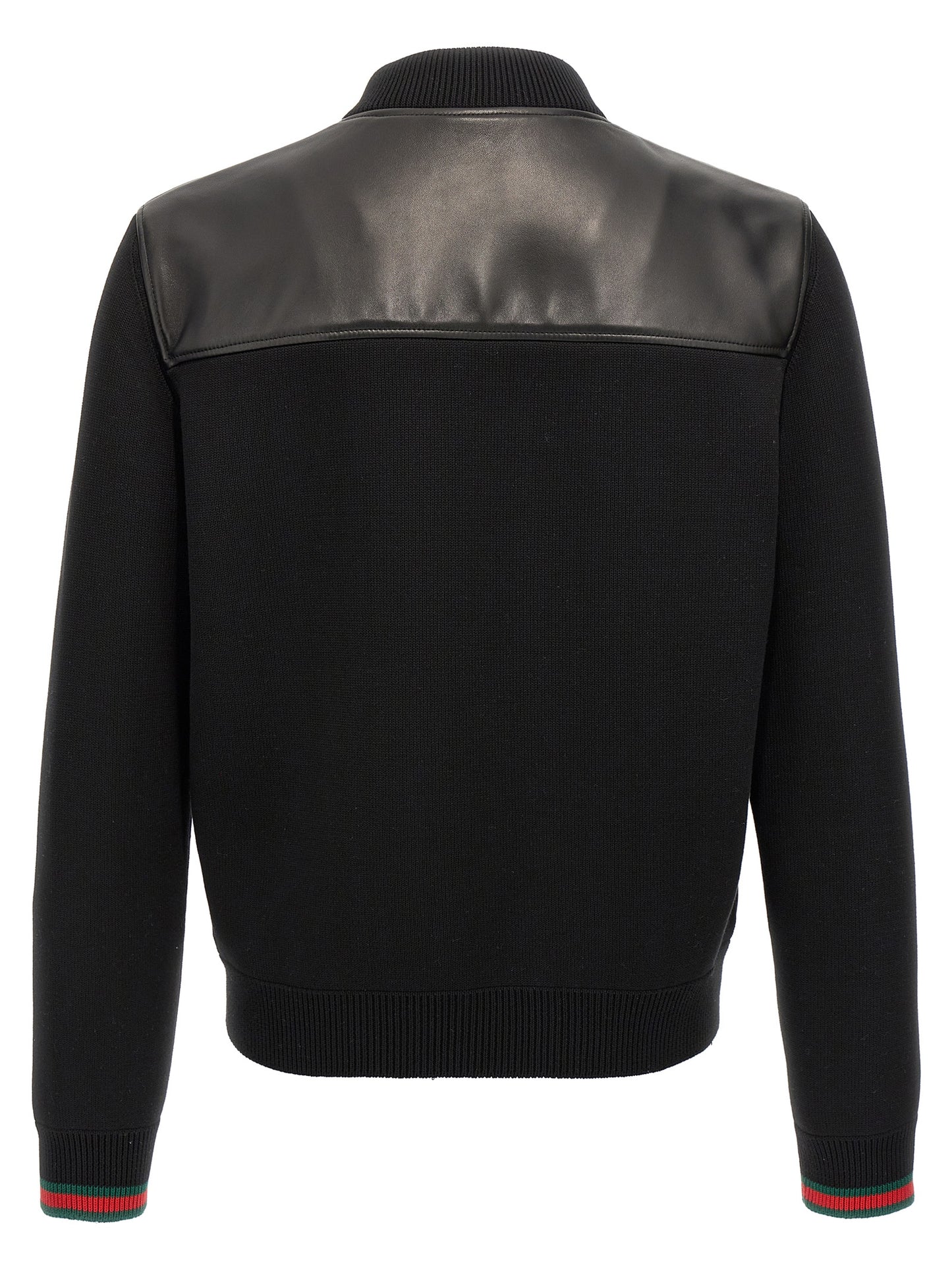 Gucci Men Bimaterial Bomber Jacket GUCCI