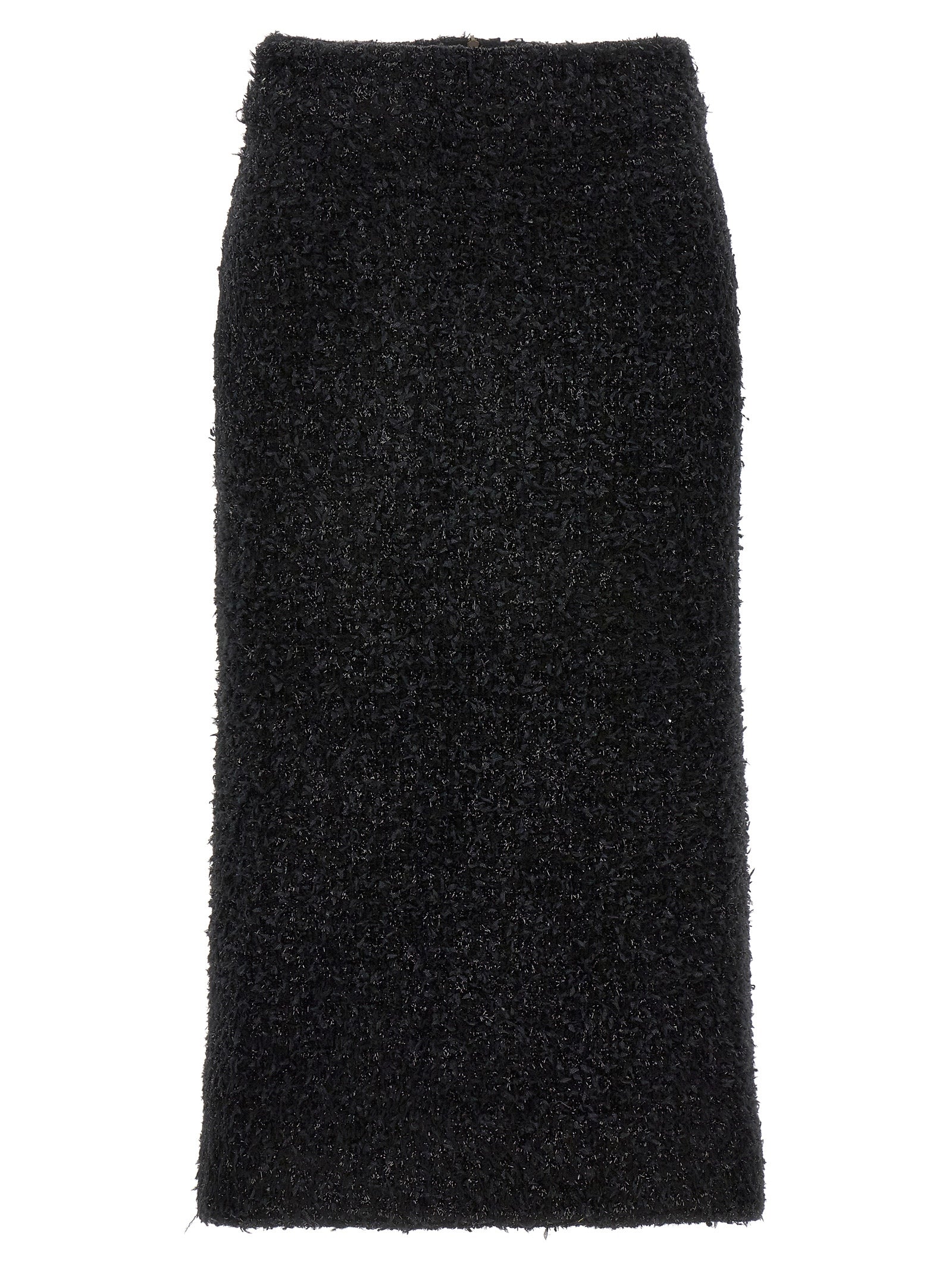 Balenciaga Women Tweed Midi Skirt BALENCIAGA