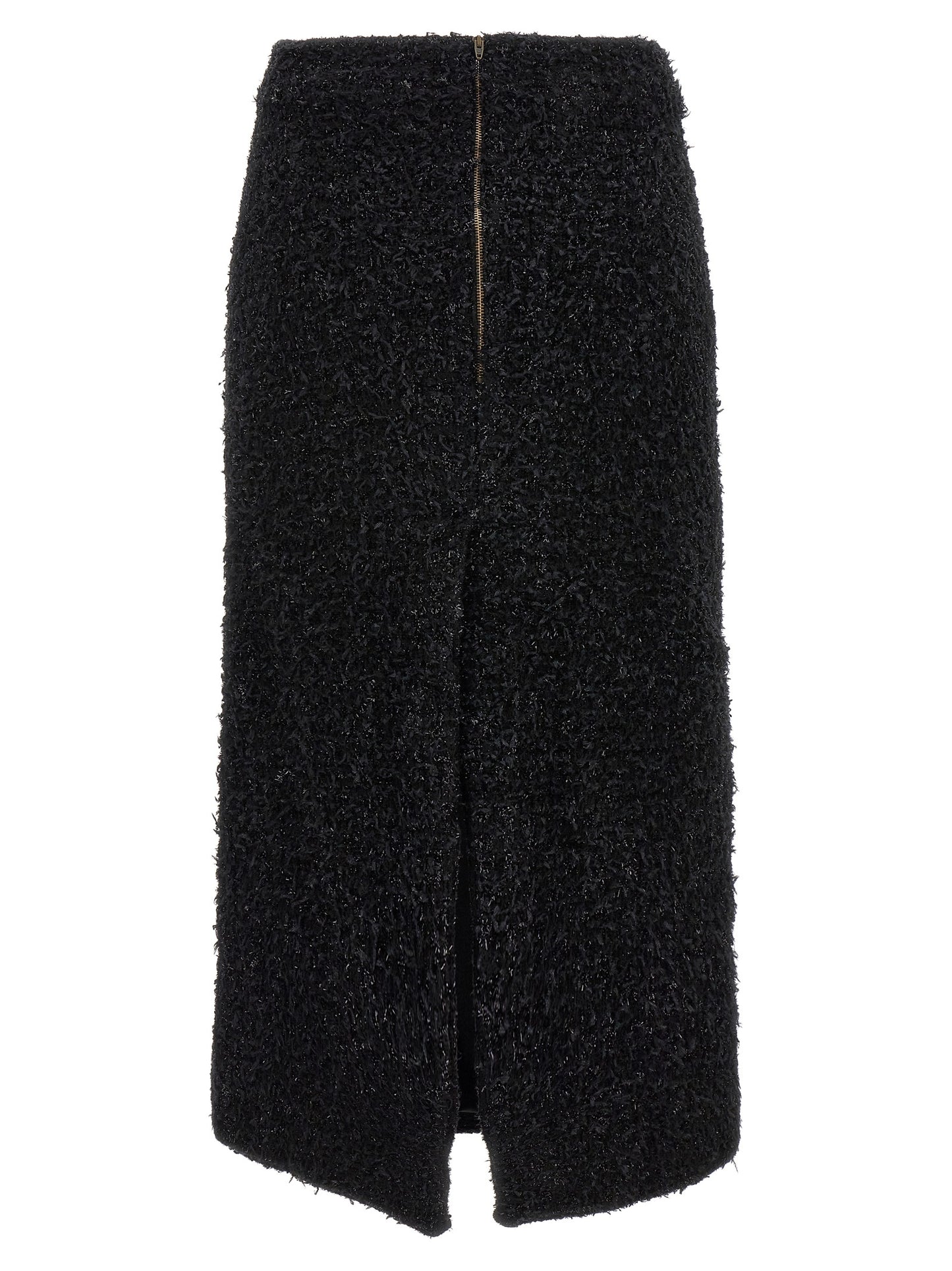 Balenciaga Women Tweed Midi Skirt BALENCIAGA