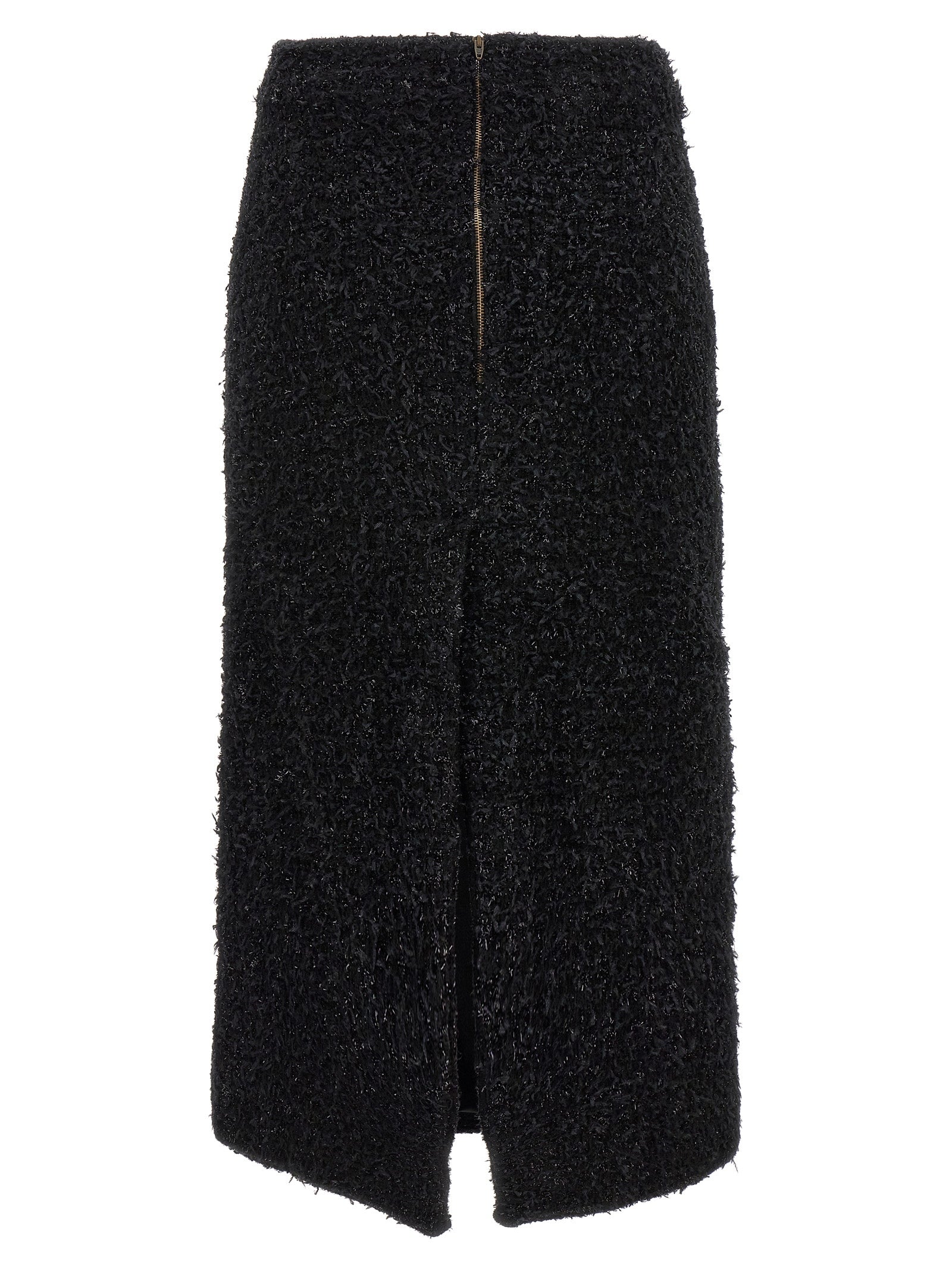 Balenciaga Women Tweed Midi Skirt BALENCIAGA