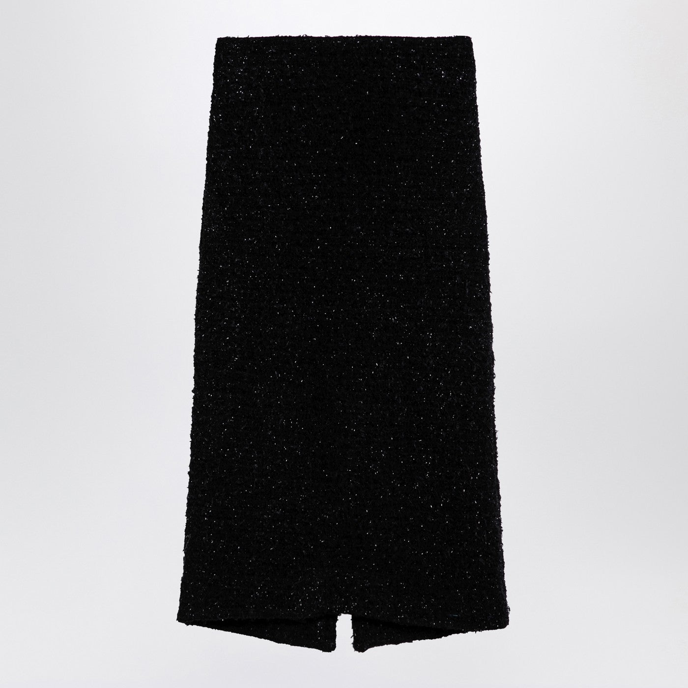 Balenciaga Black Tweed Midi Skirt Women BALENCIAGA