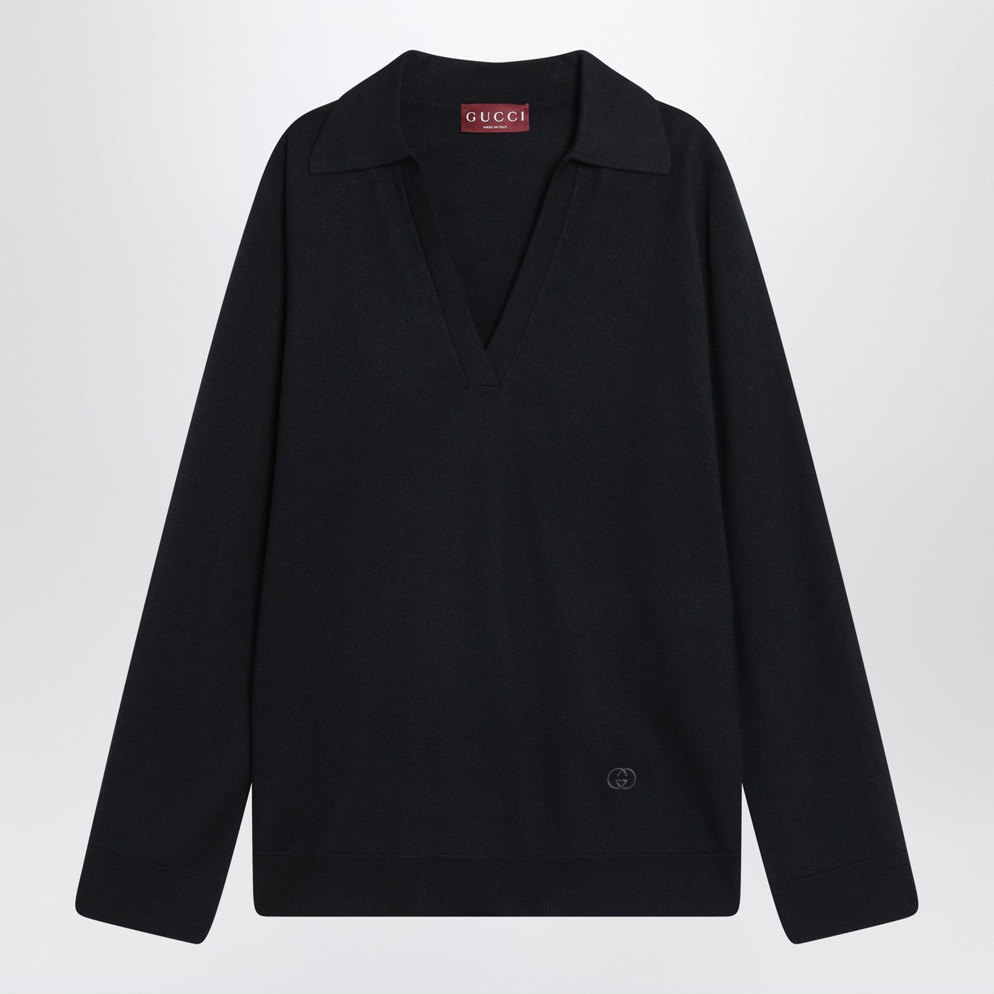 Gucci Navy Blue Wool Sweater Women GUCCI