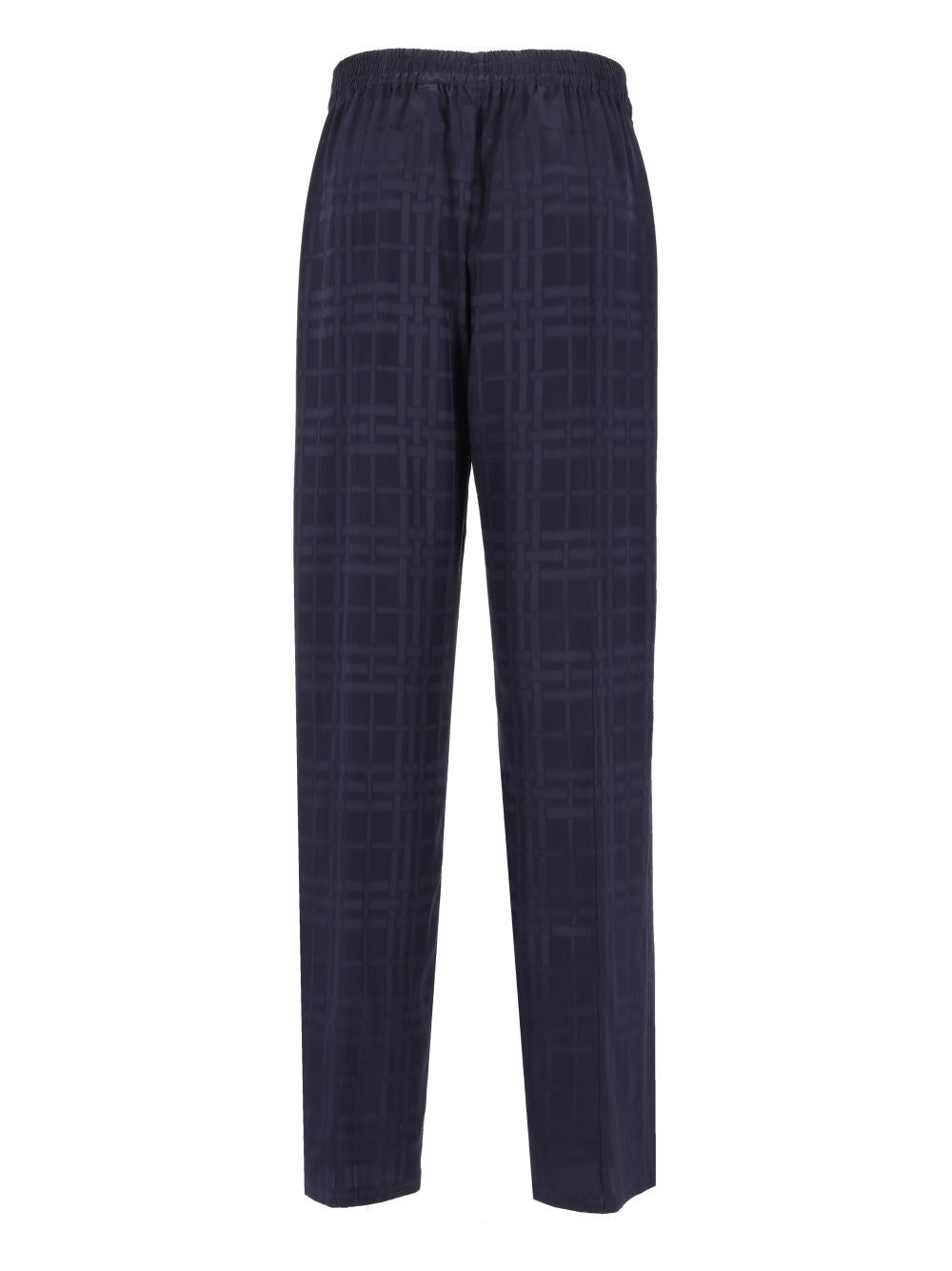Burberry Women Checked Silk Trousers BURBERRY