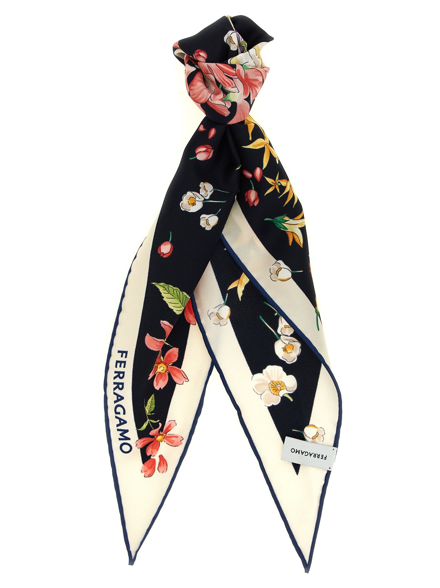 Ferragamo Women 'Primavera' Print Diamond Scarf FERRAGAMO