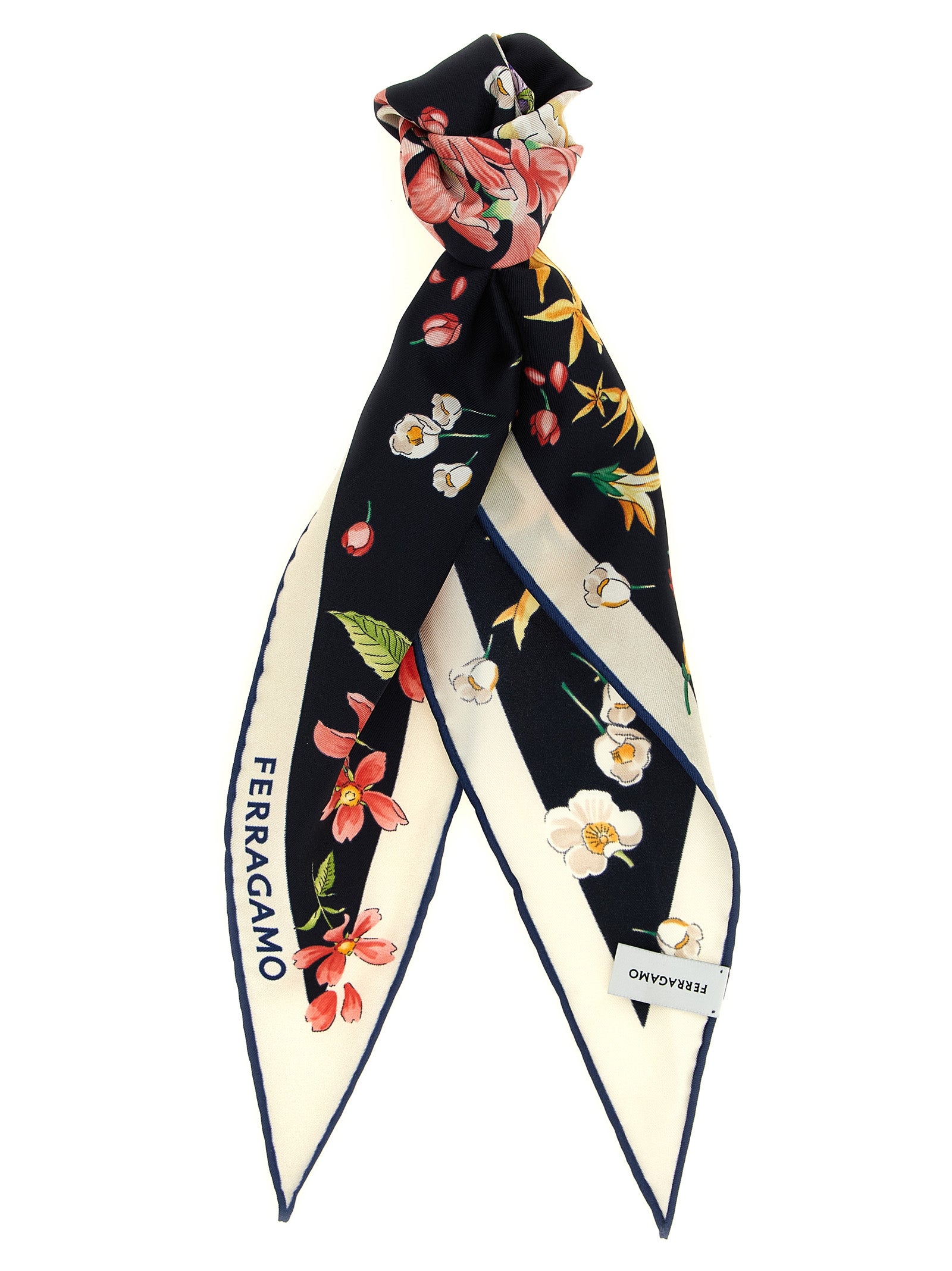 Ferragamo Women 'Primavera' Print Diamond Scarf FERRAGAMO