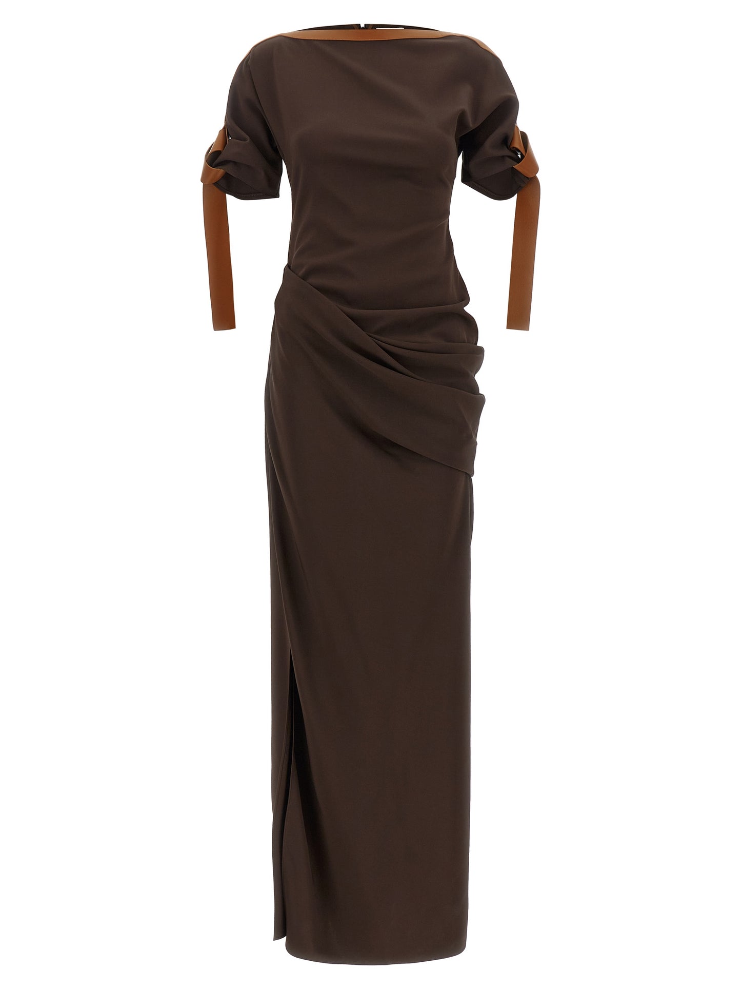 Ferragamo Women Dress With Leather Straps FERRAGAMO