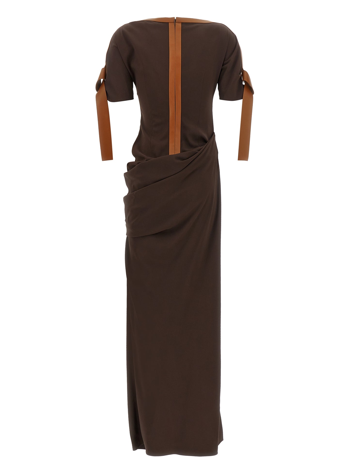 Ferragamo Women Dress With Leather Straps FERRAGAMO