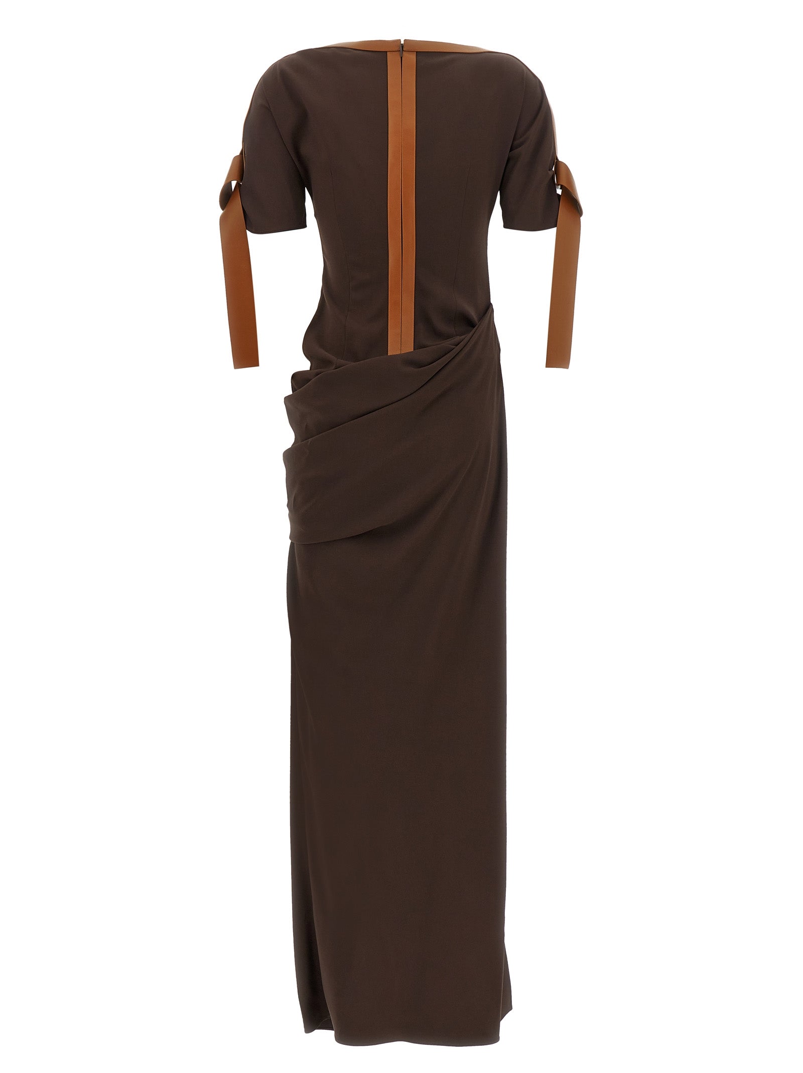 Ferragamo Women Dress With Leather Straps FERRAGAMO