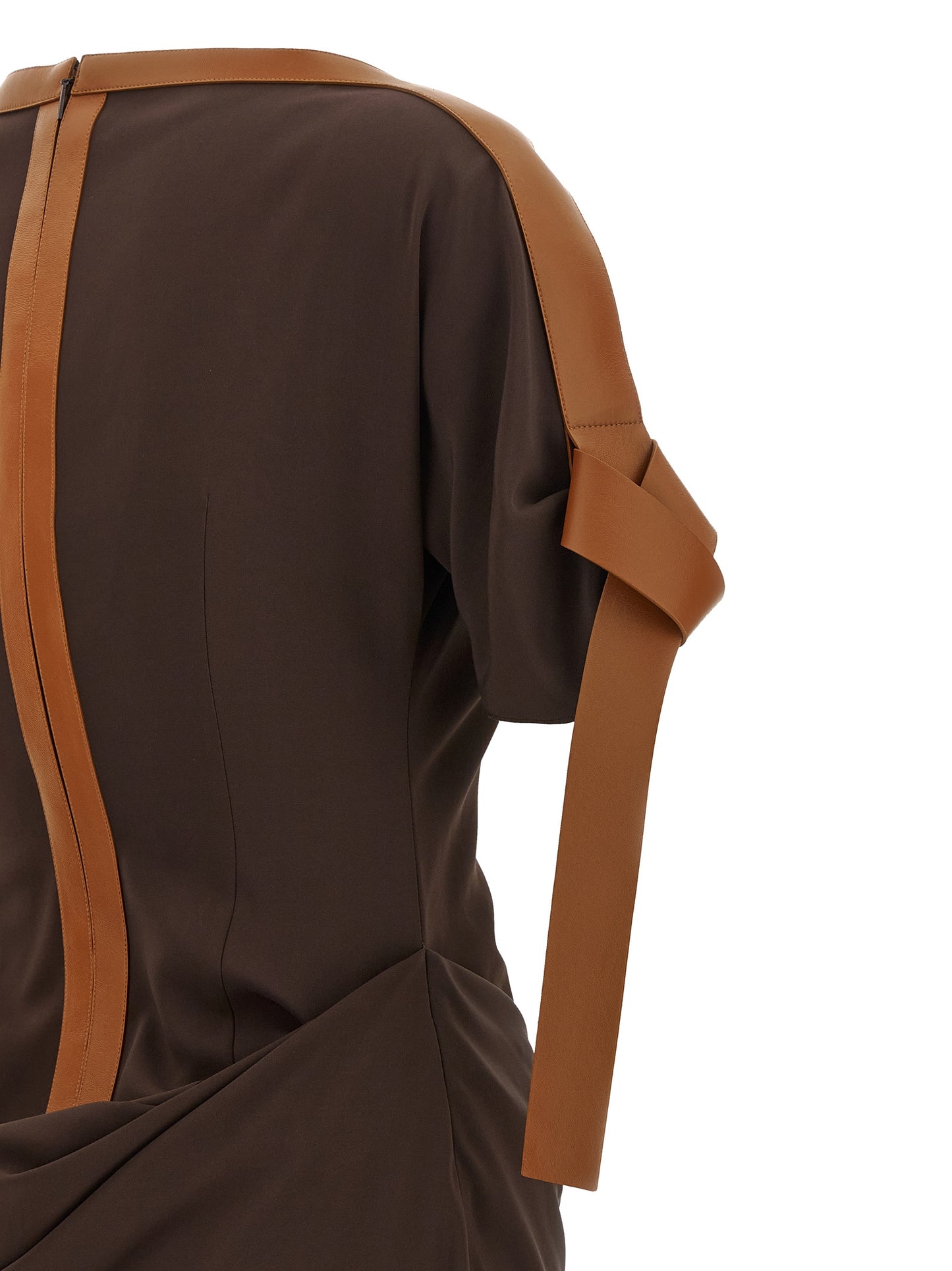 Ferragamo Women Dress With Leather Straps FERRAGAMO