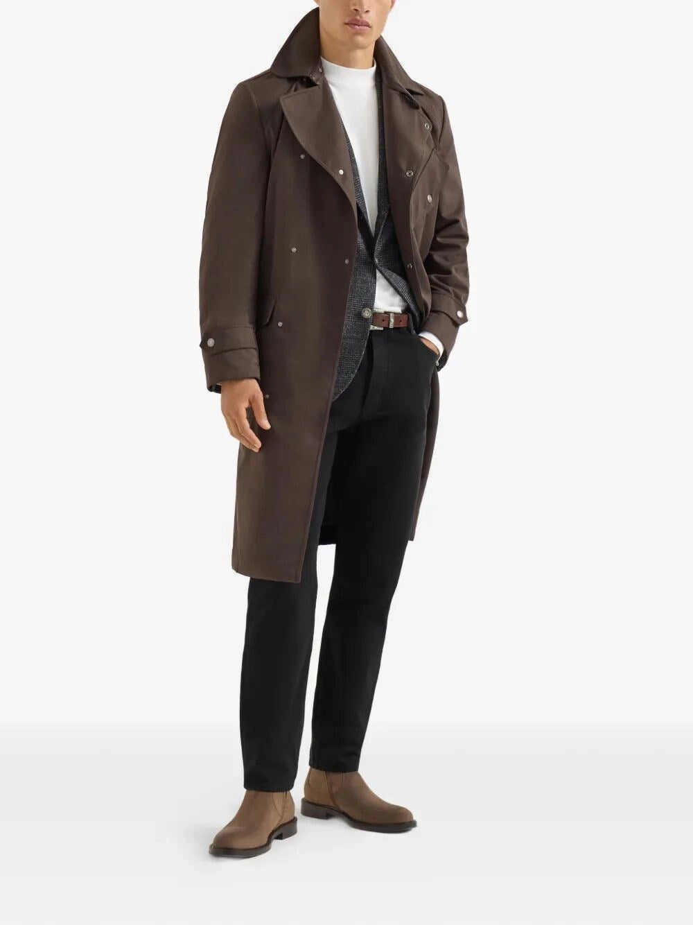 Brunello Cucinelli Men Dyed Denim Pants BRUNELLO CUCINELLI