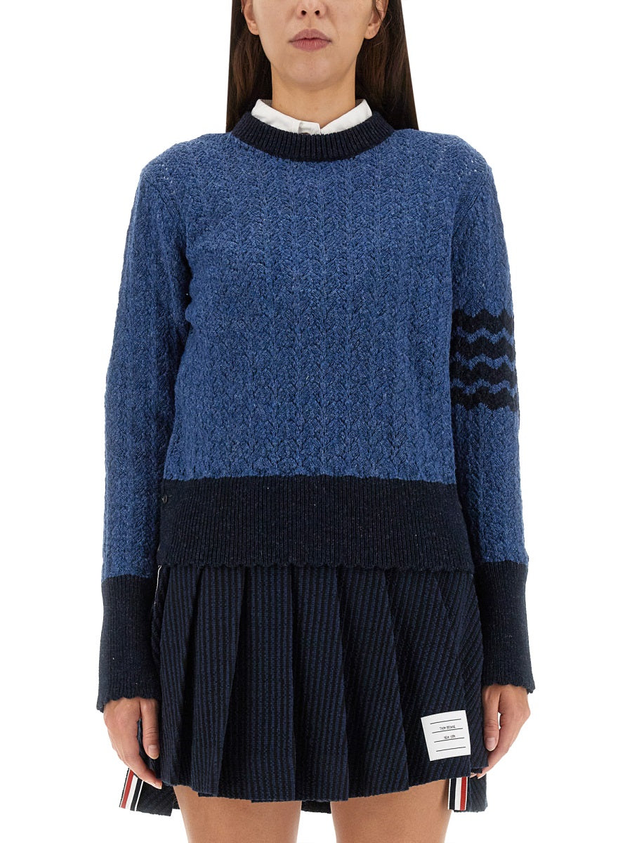 Thom Browne Women 4Bar Stripe Jersey THOM BROWNE