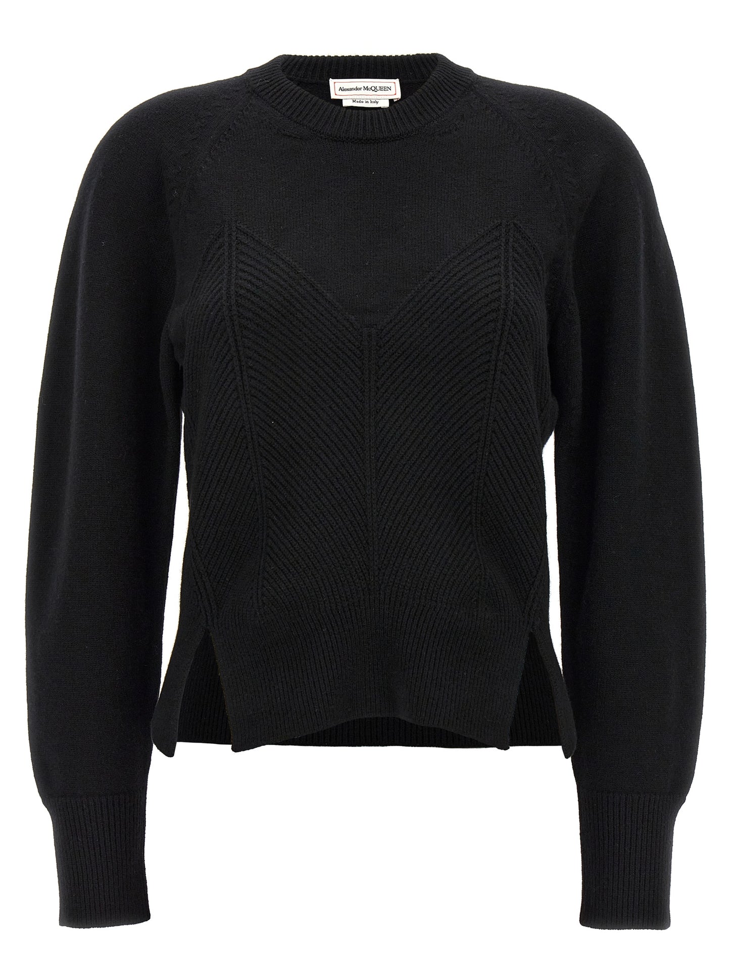 Mcqueen Women 'Chevron Corset' Sweater ALEXANDER MCQUEEN